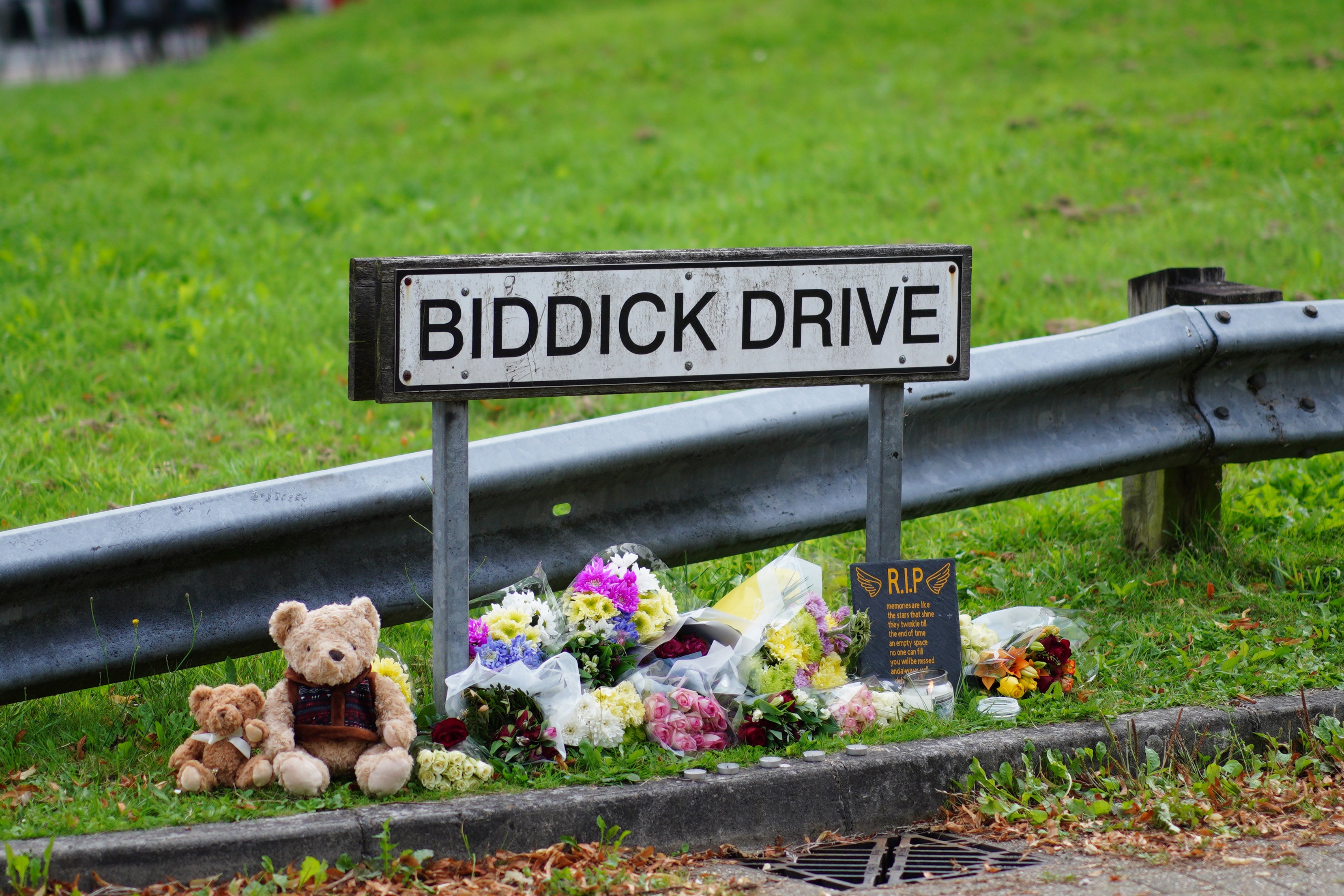 Floral tributes left in Keyham in Plymouth, Devon after the tragedy (PA)