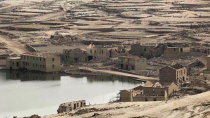 Ghost village emerges in Spanish reservoir after drought