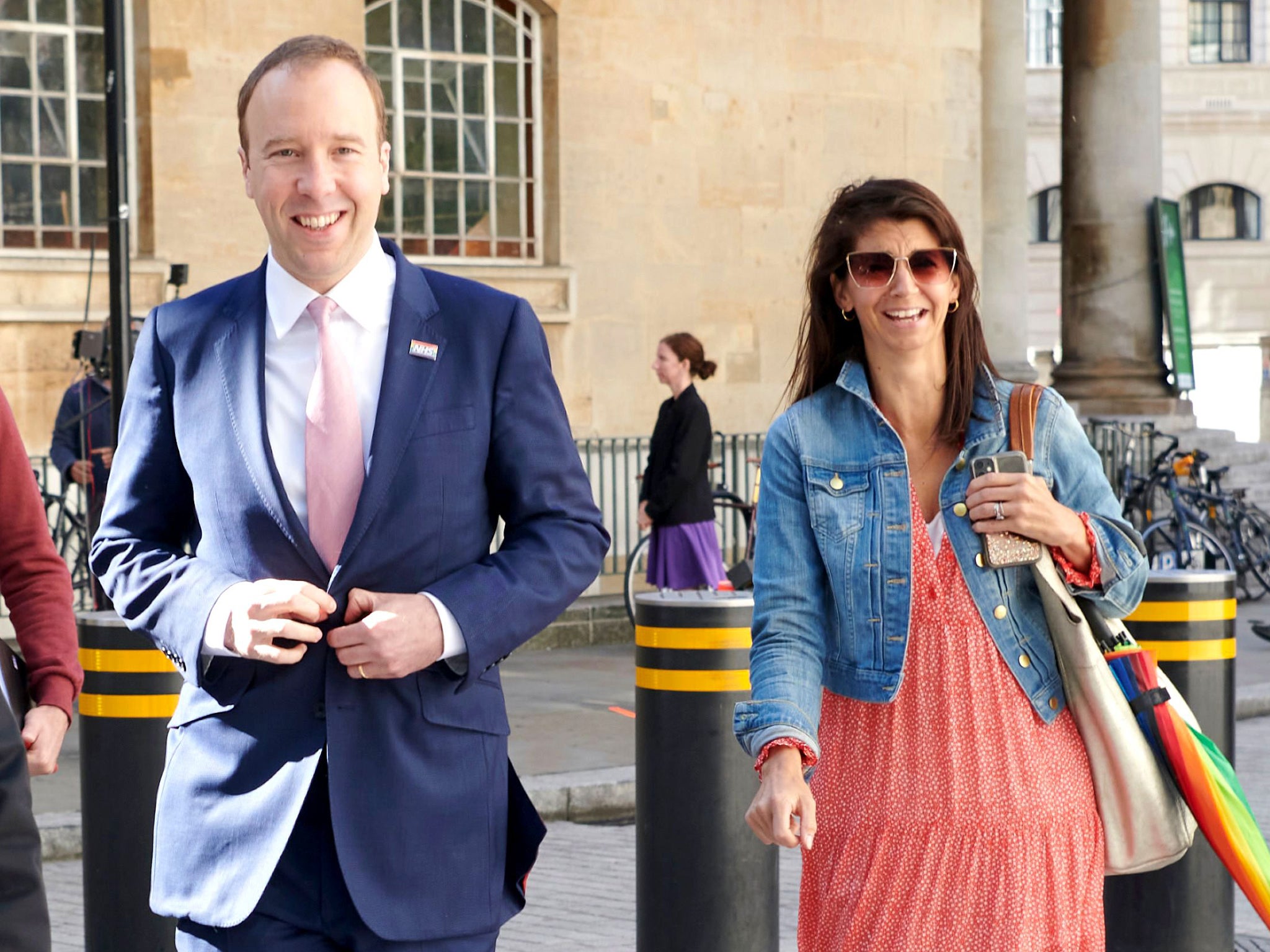 Former Health Secretary Matt Hancock with his girlfriend Gina Coladangelo