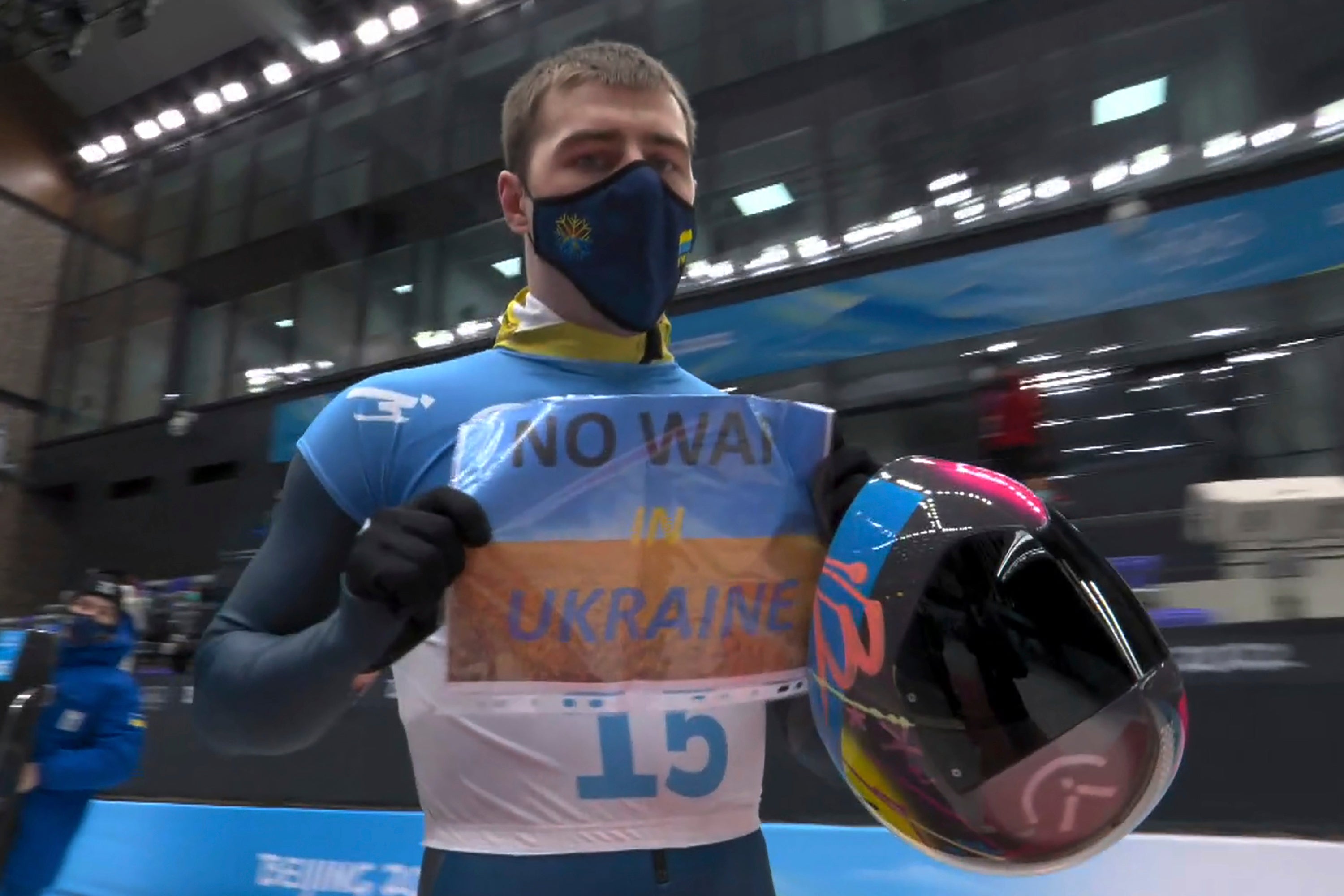 Beijing Olympics Ukraine Sign