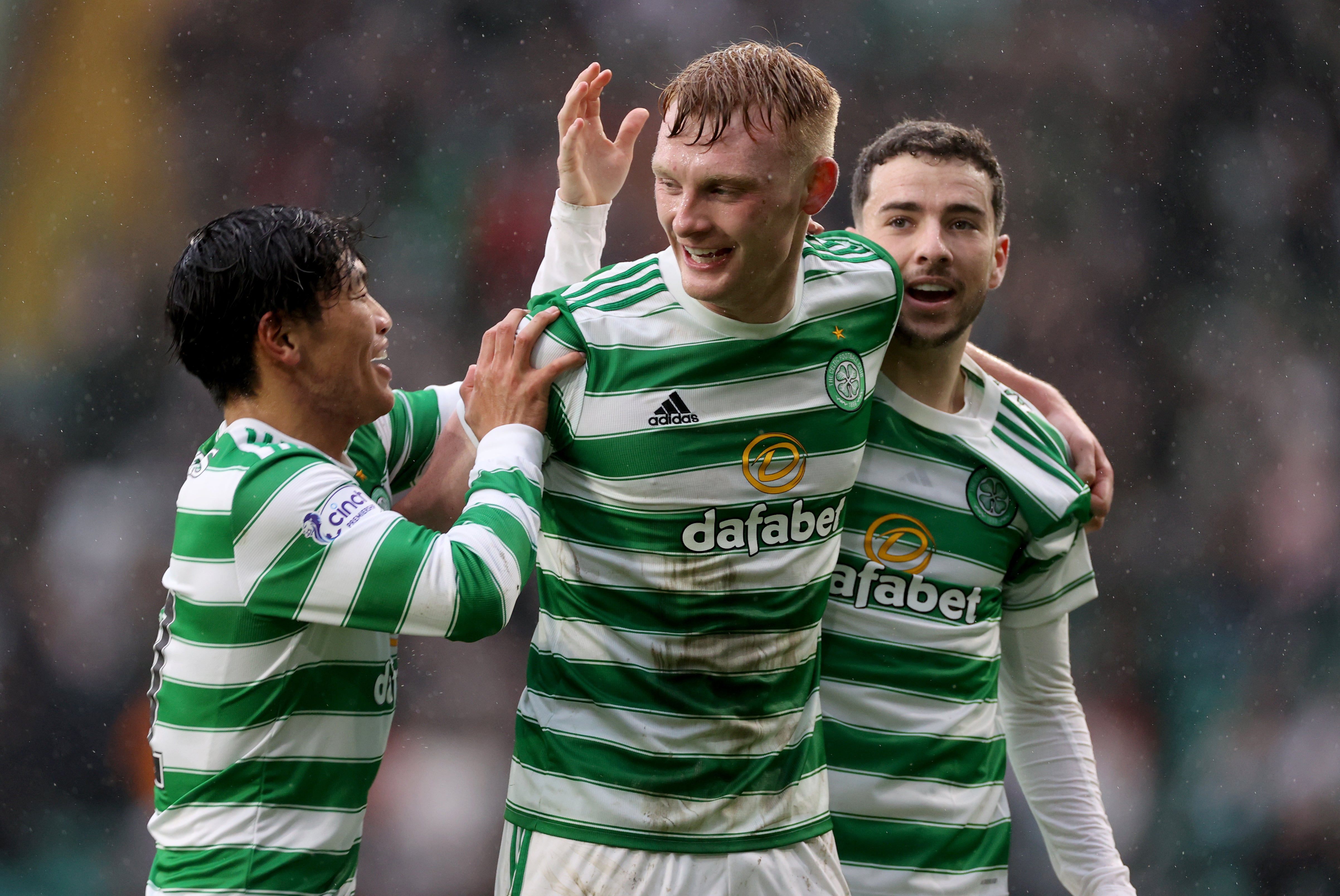 Celtic’s Liam Scales opened the scoring against Raith Rovers (Steve Welsh/PA)