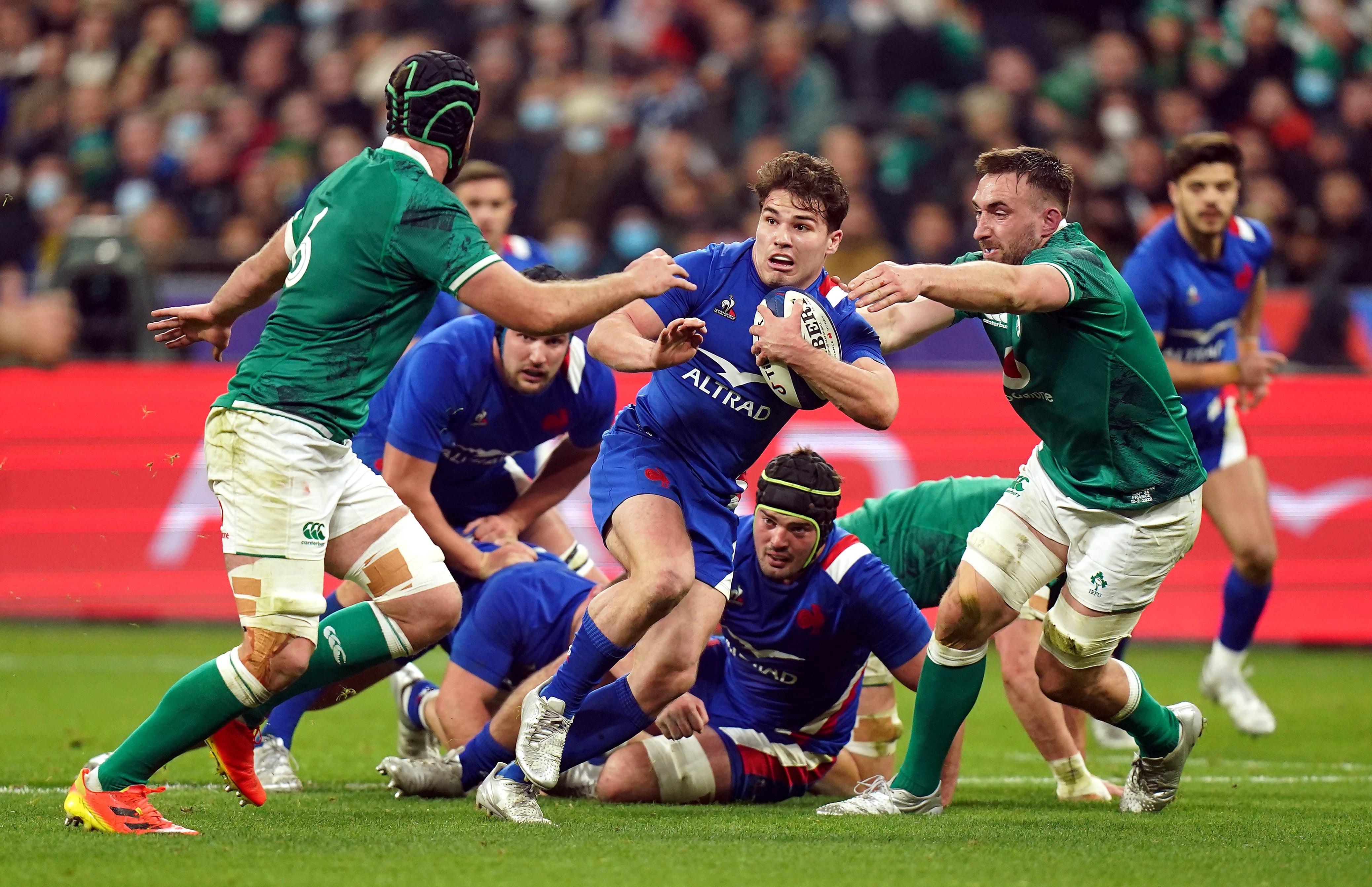 Antoine Dupont helped France end Ireland’s nine-match winning run (Adam Davy/PA)