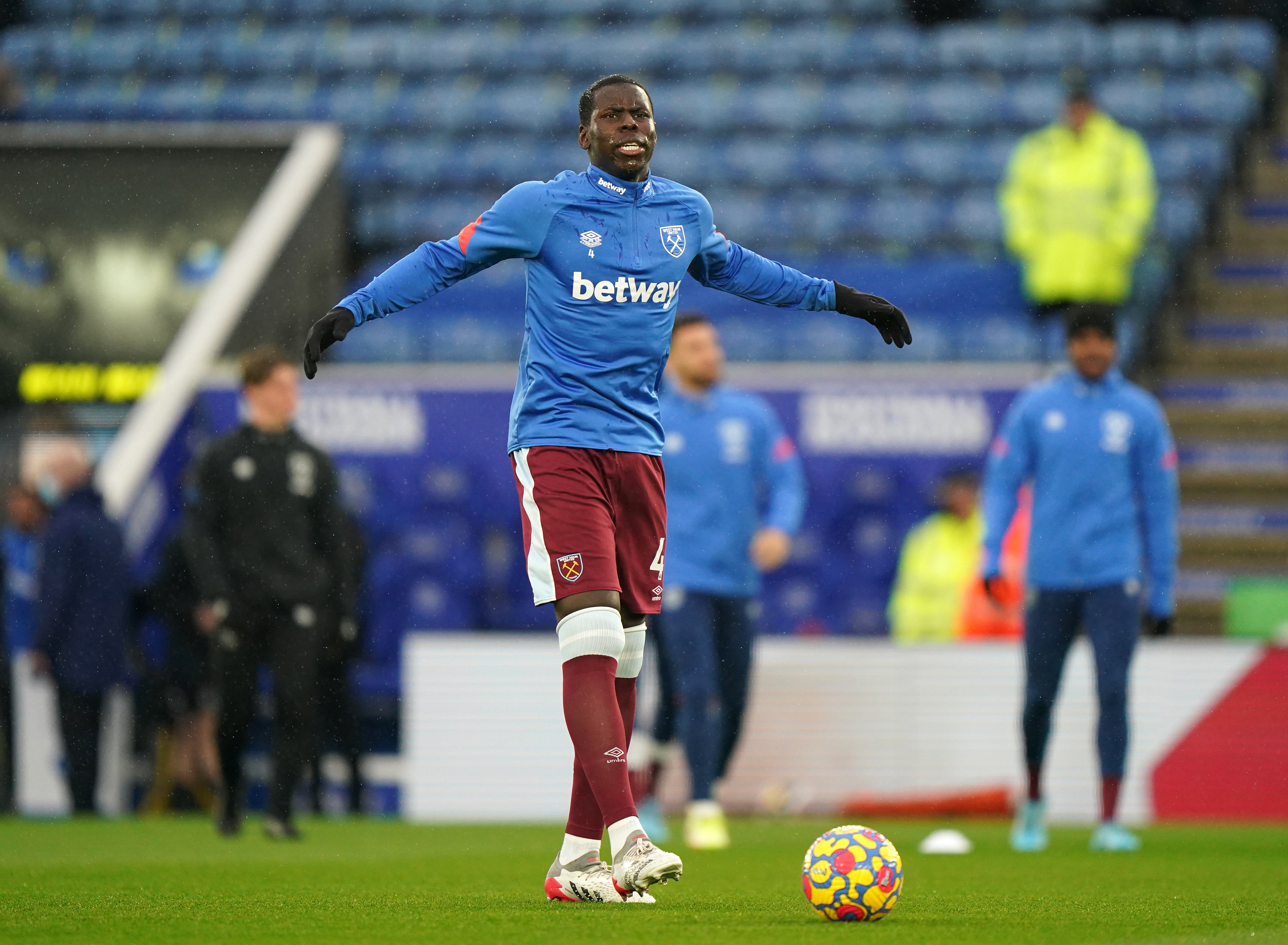 Kurt Zouma withdrew from the West Ham line up through illness (Tim Goode/PA)