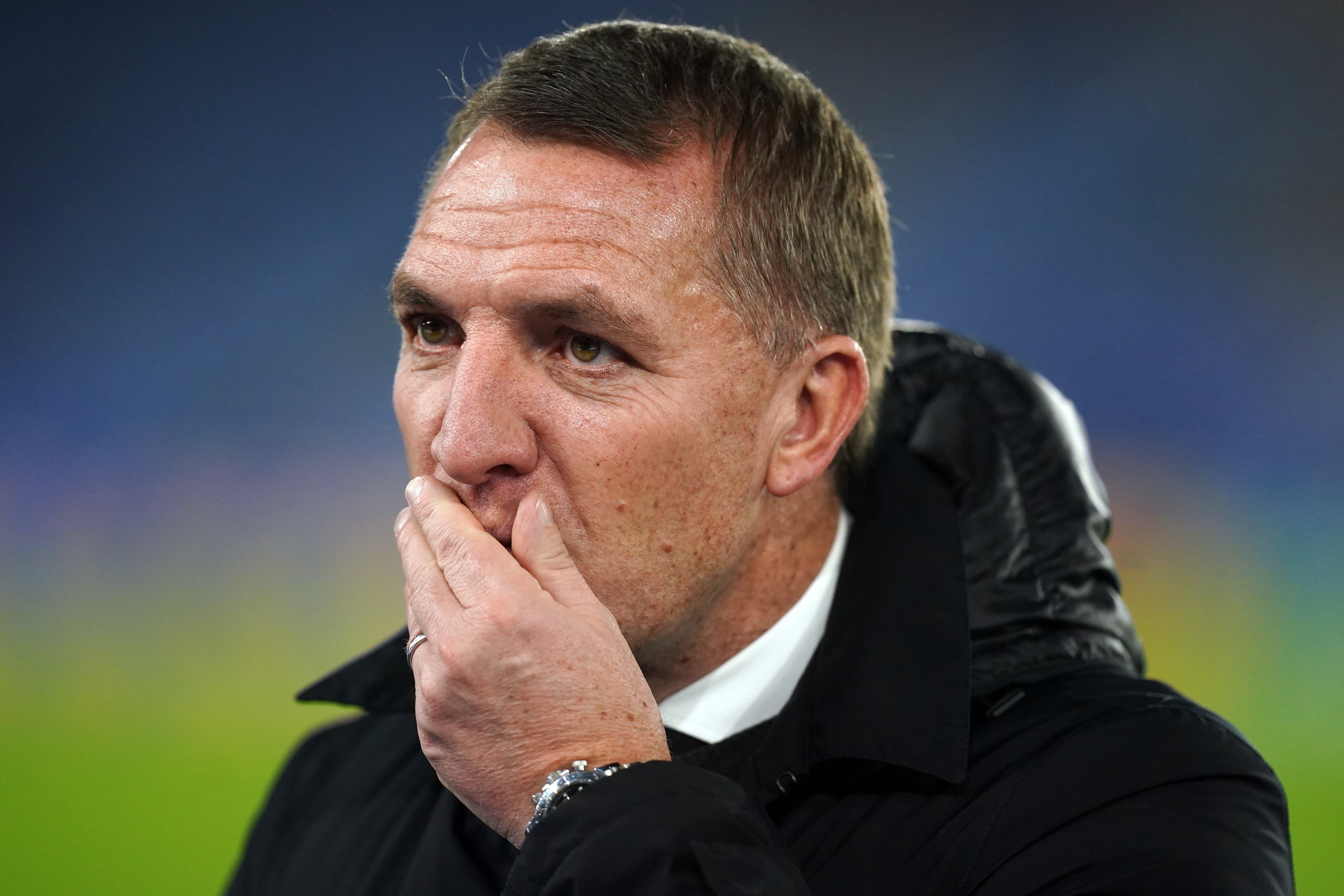 Leicester City manager Brendan Rodgers is under pressure. (PA)