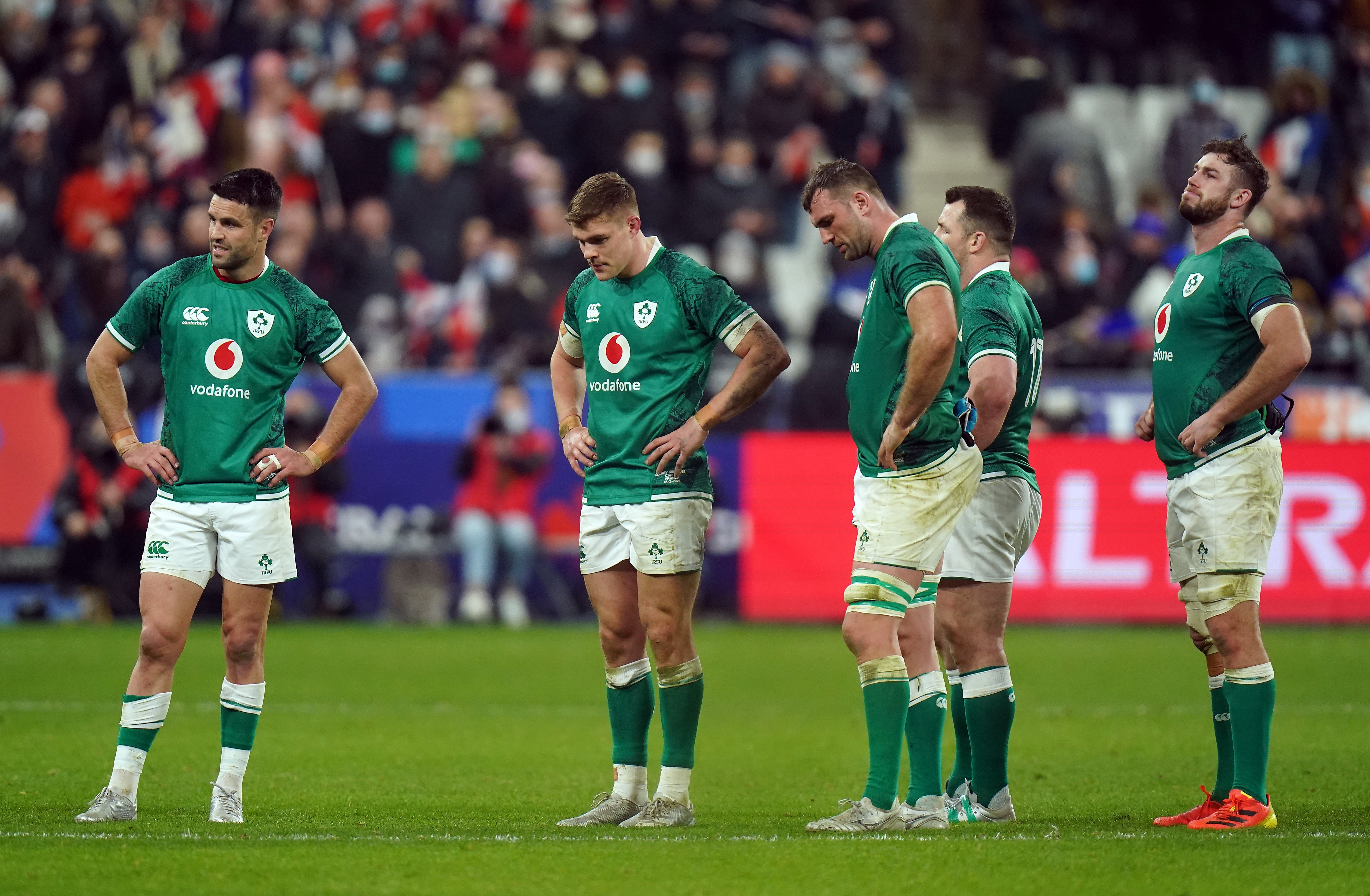 Ireland’s nine-match winning run ended in Paris (Adam Davy/PA)