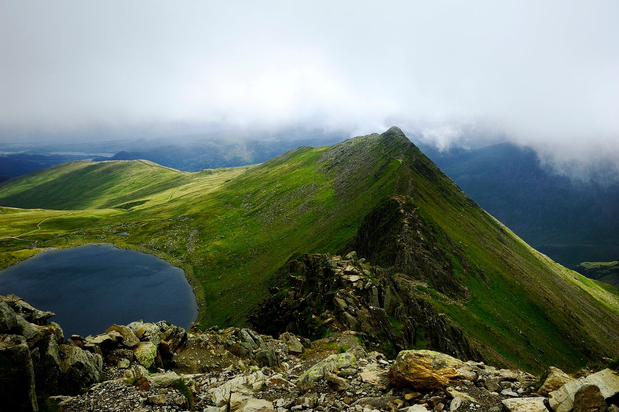 Striding Edge in the Lake District