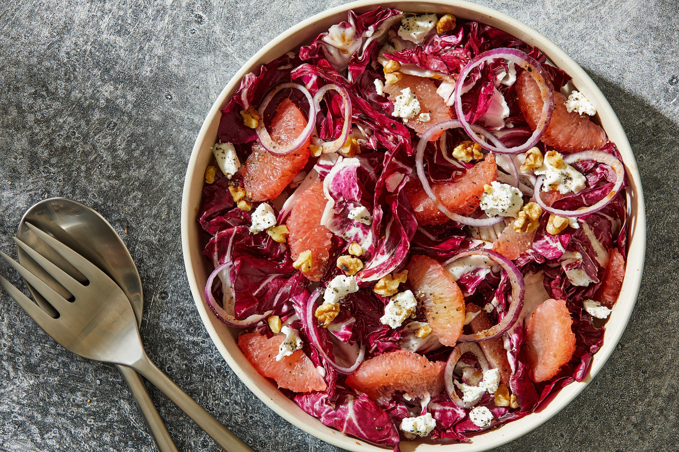 A stunning salad that offers a welcome contrast when served with hearty winter stews or roasted dishes