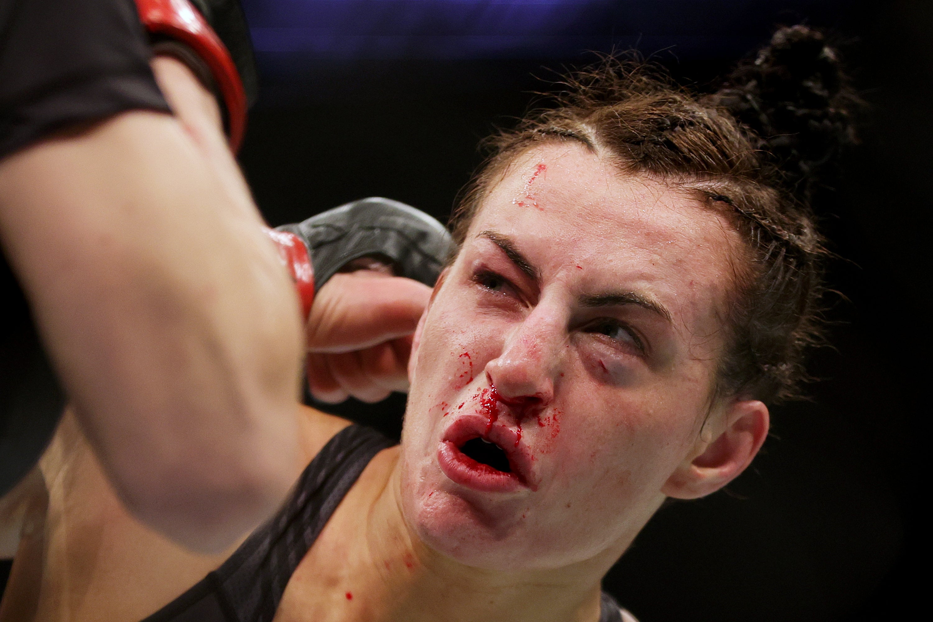 The undefeated Casey O’Neill in action at UFC 271