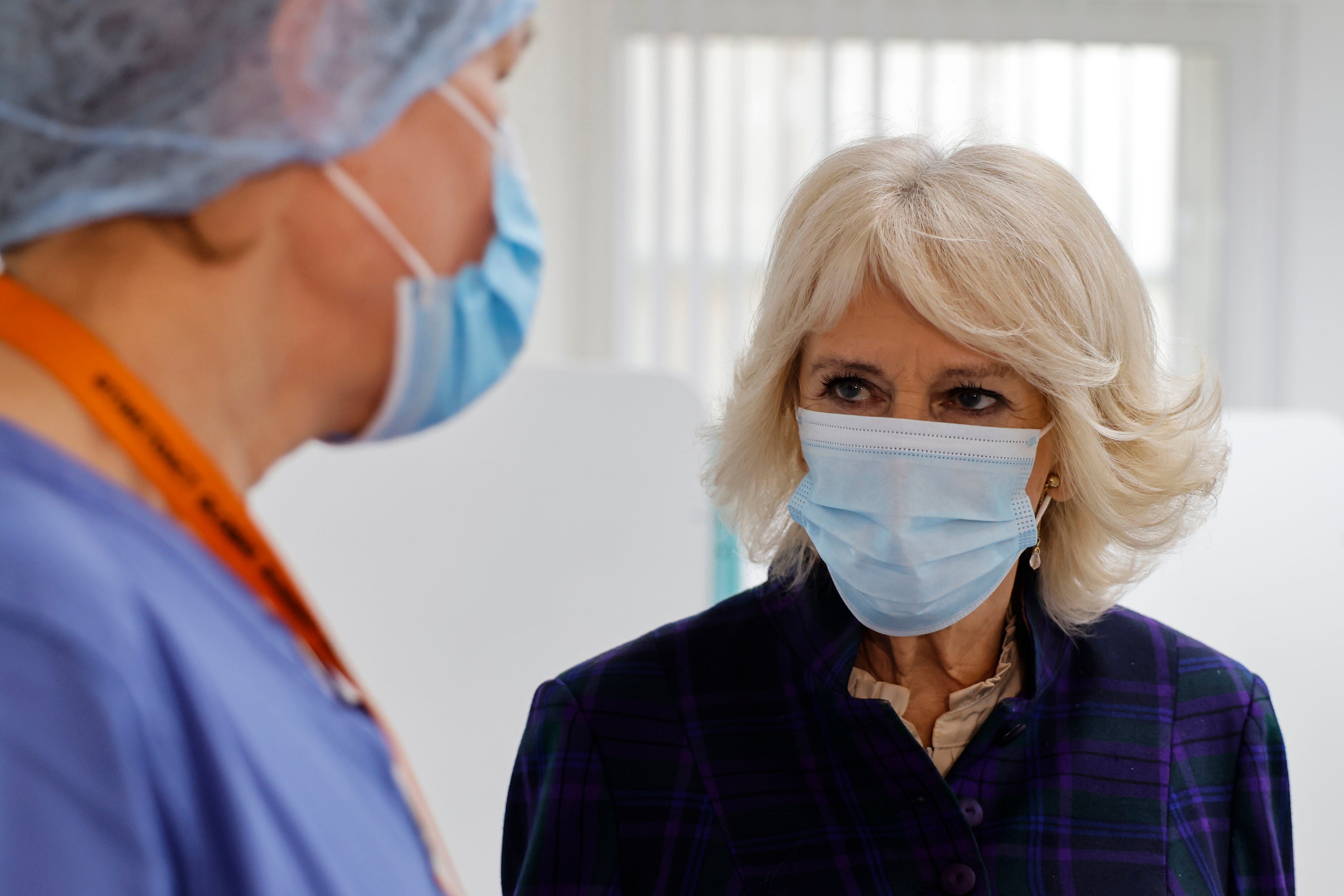 The Duchess of Cornwall meets members of staff during her visit to Paddington Haven, a sexual assault referral centre in West London, last Thursday