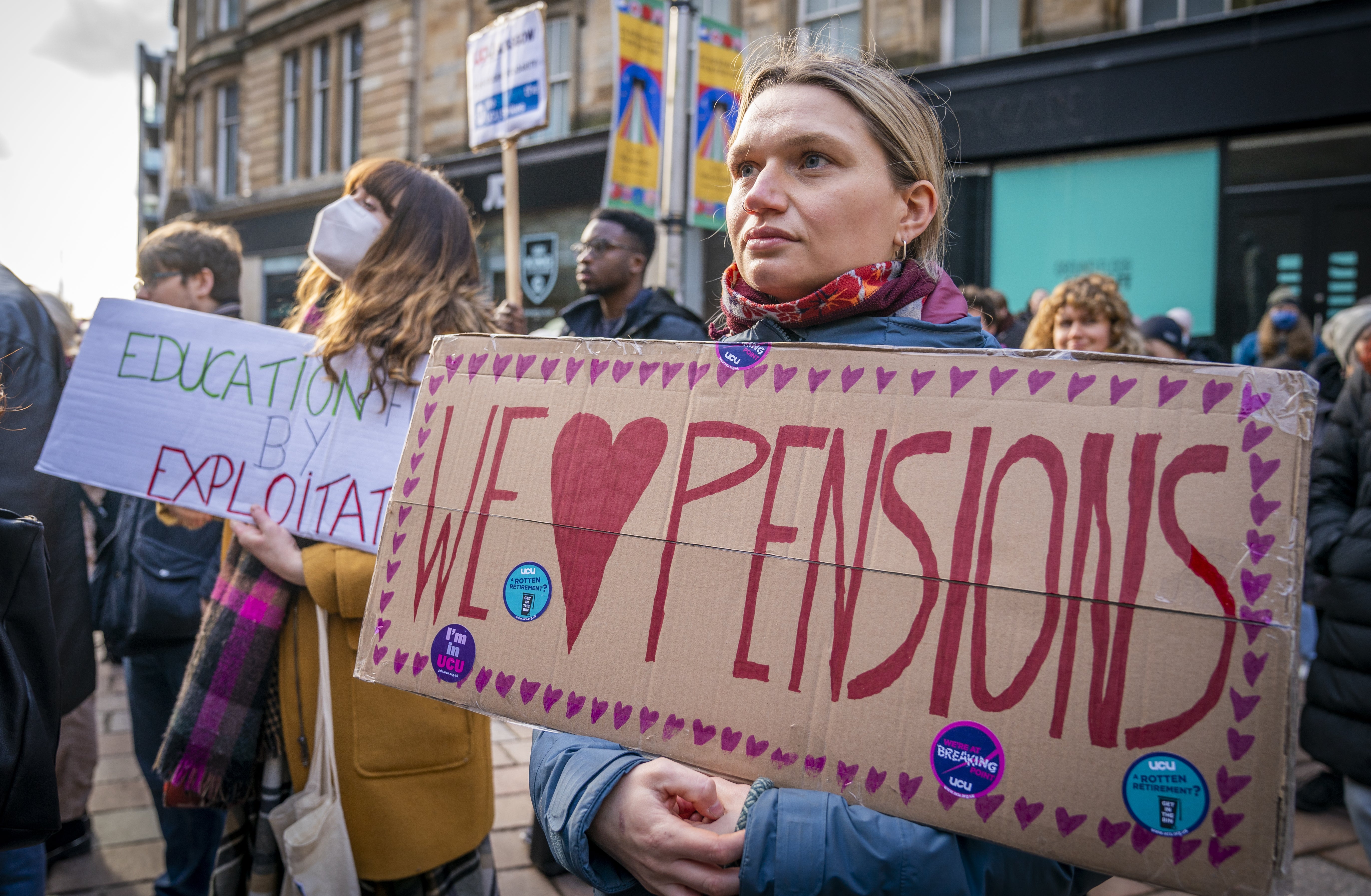 Some 6,000 are estimated to be taking part in the action this week (Jane Barlow/PA)