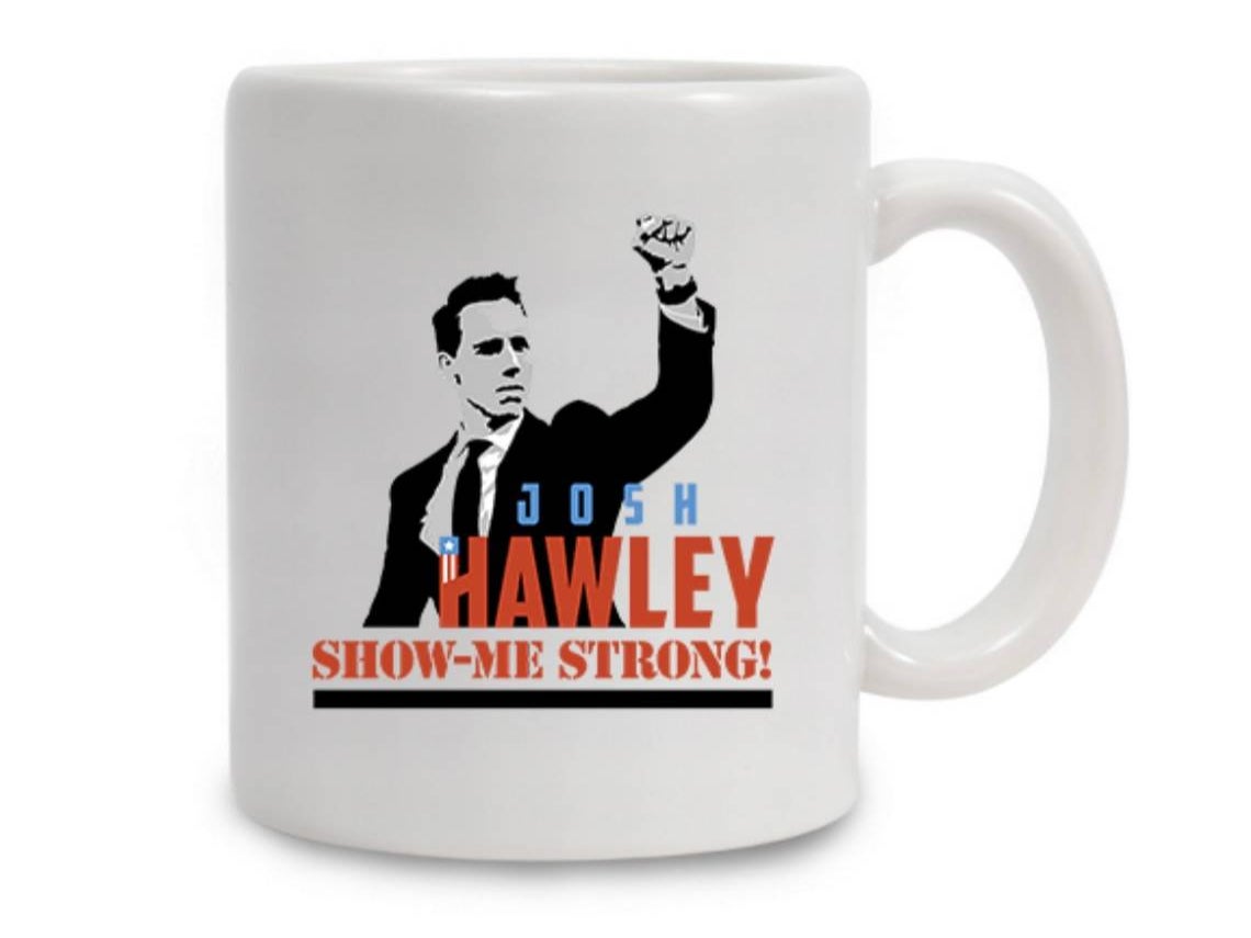 Missouri Senator Josh Hawley is selling mugs with an image from 6 January 2021 – the day of the insurrection