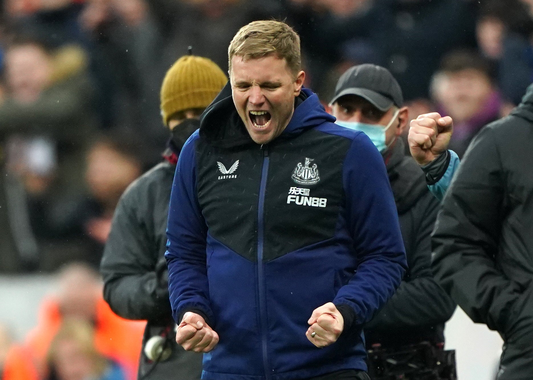 Newcastle head coach Eddie Howe has presided over three successive Premier League wins (Owen Humphreys/PA)