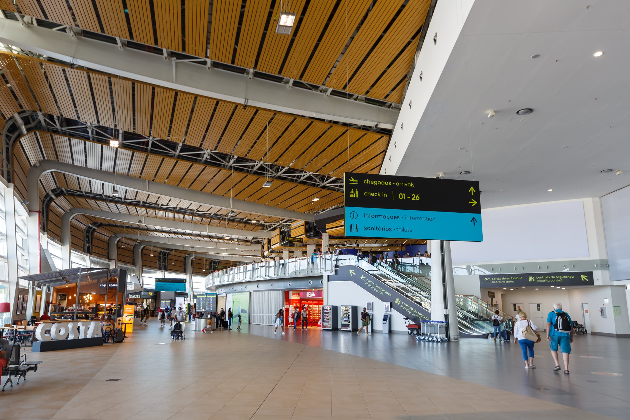 No fly zone: the terminal at Faro airport in Portugal