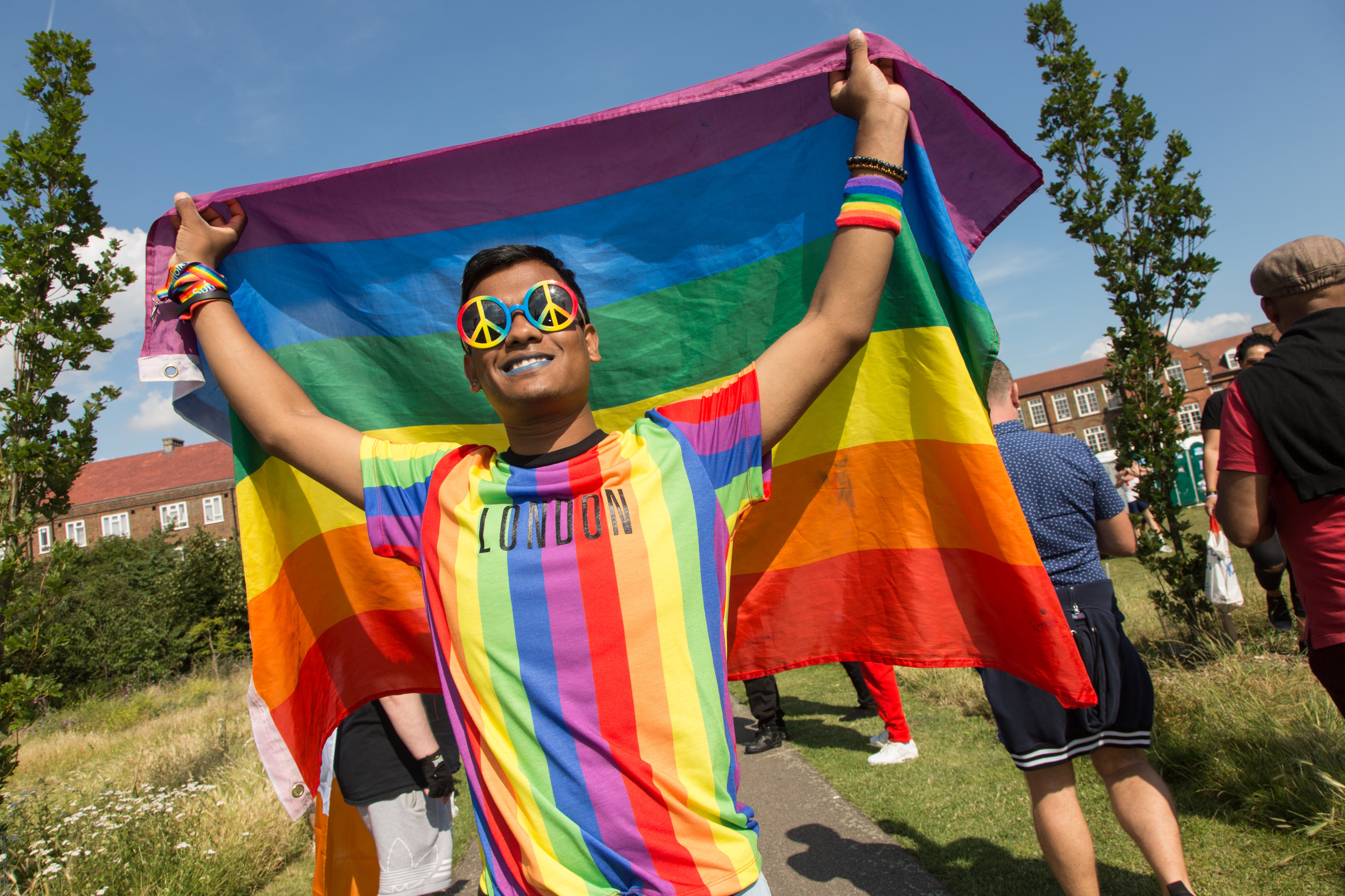 MD Nazil Uddin at Black Pride in Haggerston Park in London, 2019