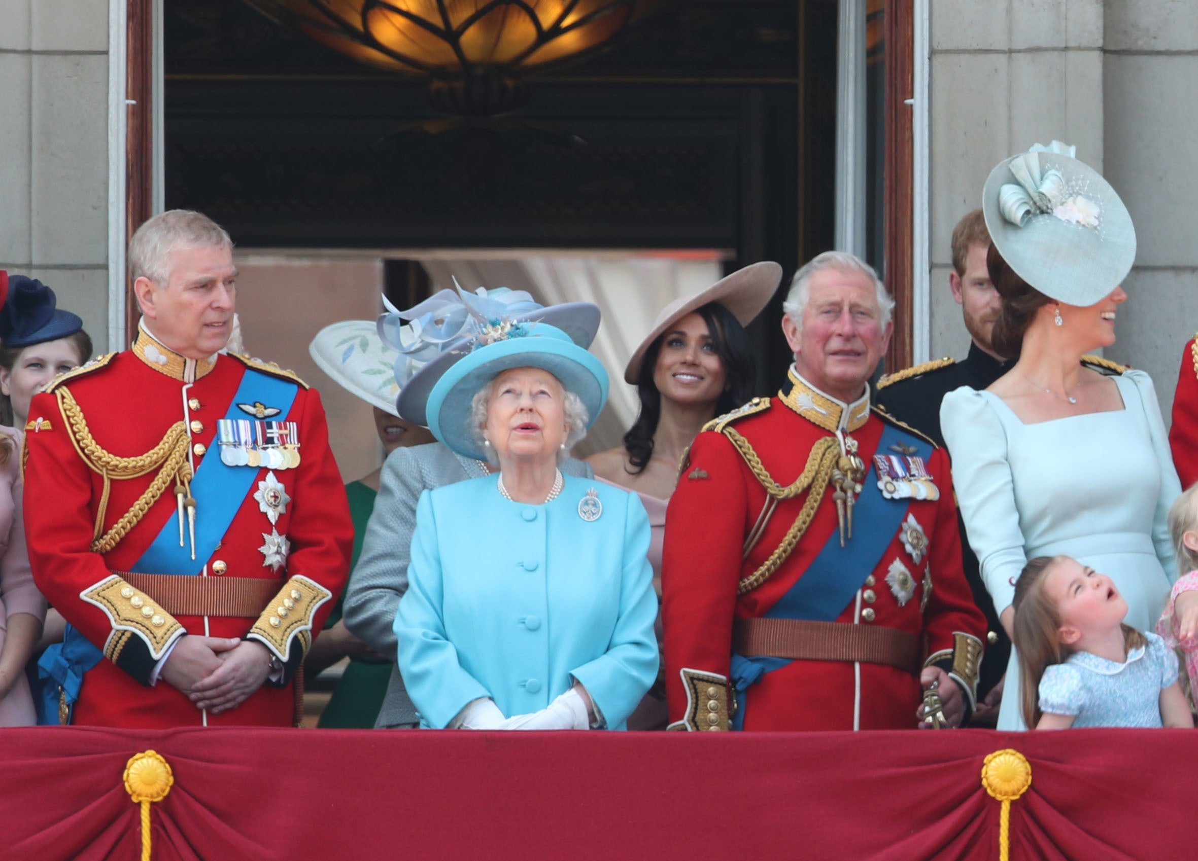 The Duke of York with the royal family (Yui Mok/PA)