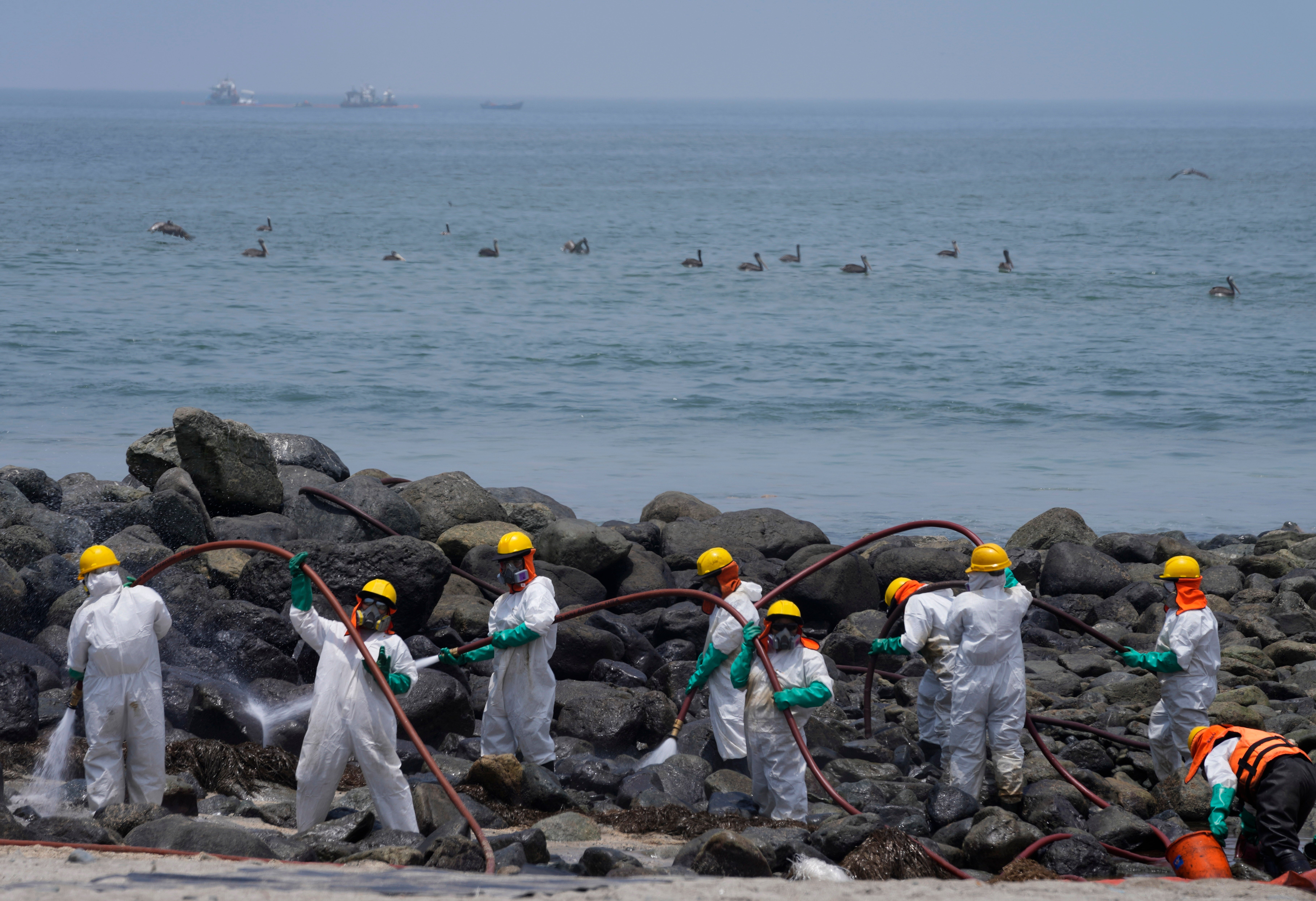 APTOPIX Peru Oil Spill Anniversary