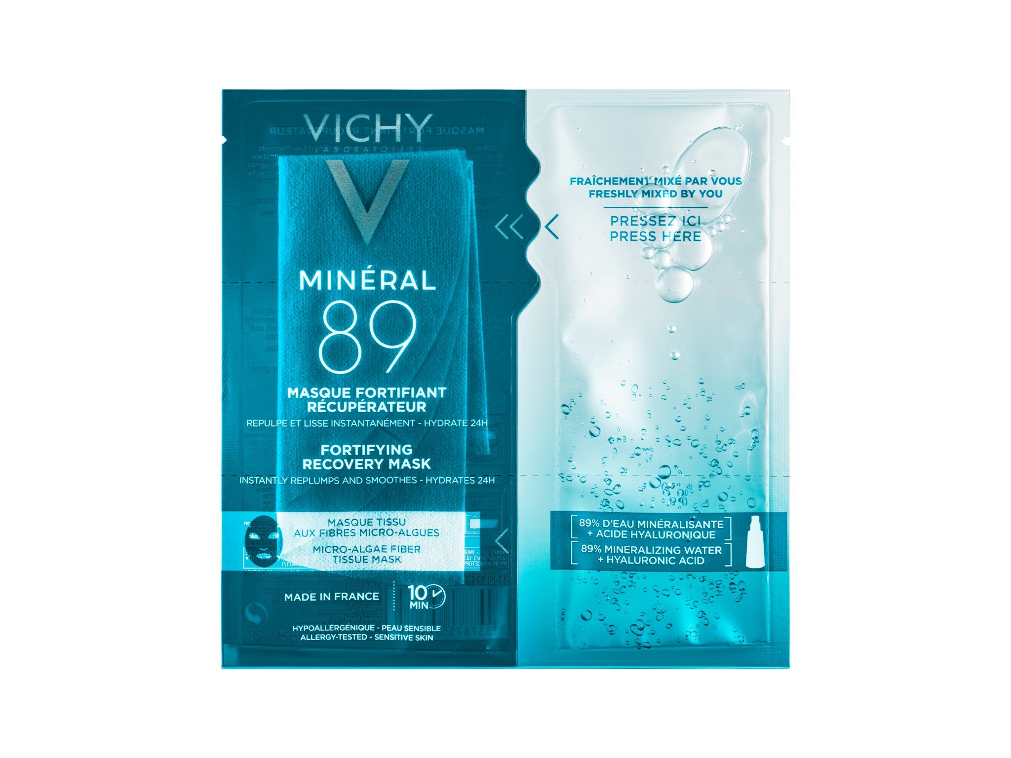 Vichy mineral 89 sheet mask indybest.