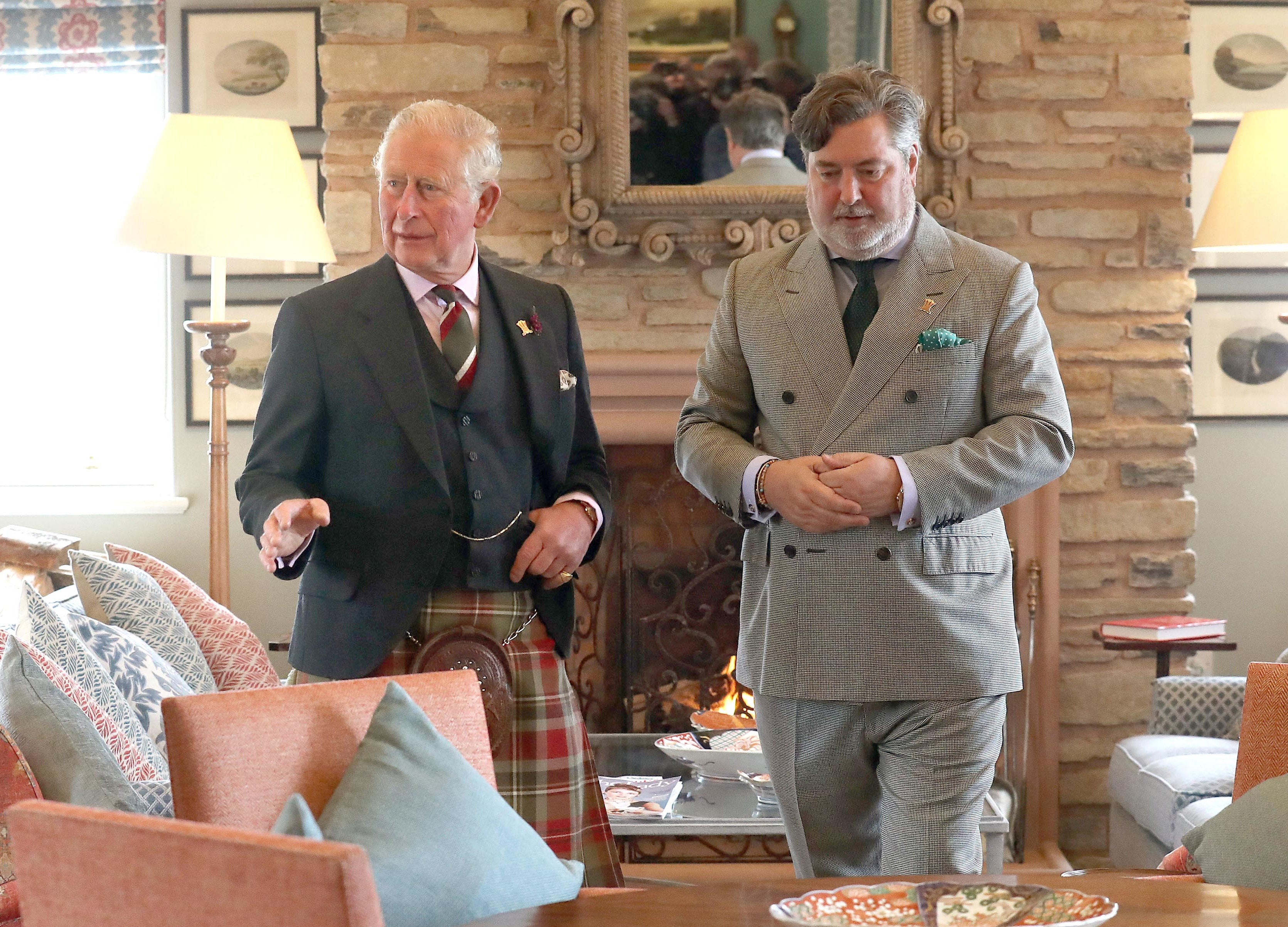 The Prince of Wales pictured with Michael Fawcett, who has resigned as chief executive of The Prince’s Foundation