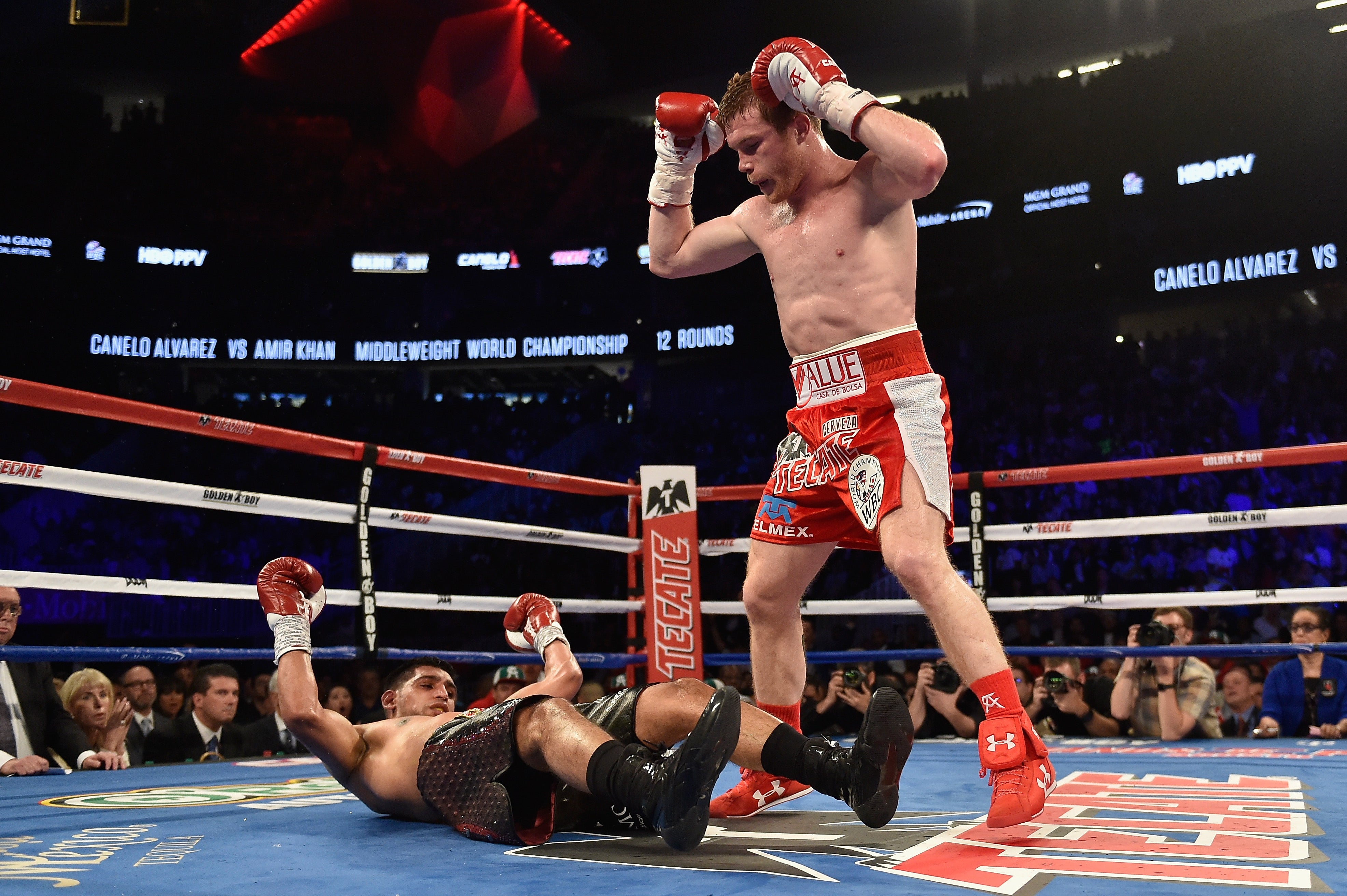 Khan’s loss to Saul ‘Canelo’ Alvarez came via a highlight-reel knockout