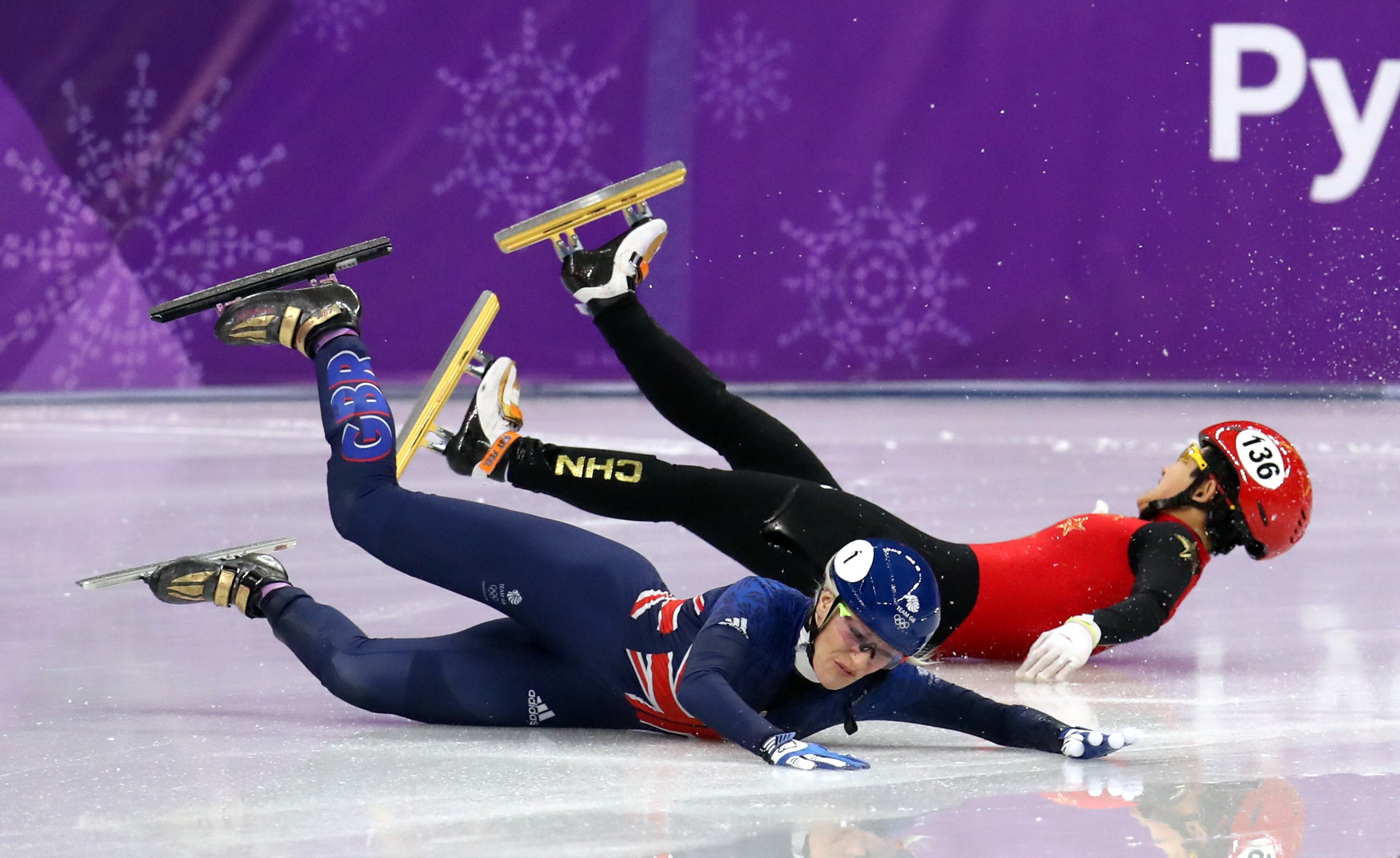 Elise Christie was a medal hope for GB in the past but crashed out in the semi-finals in 2018 (Mike Egerton/PA)