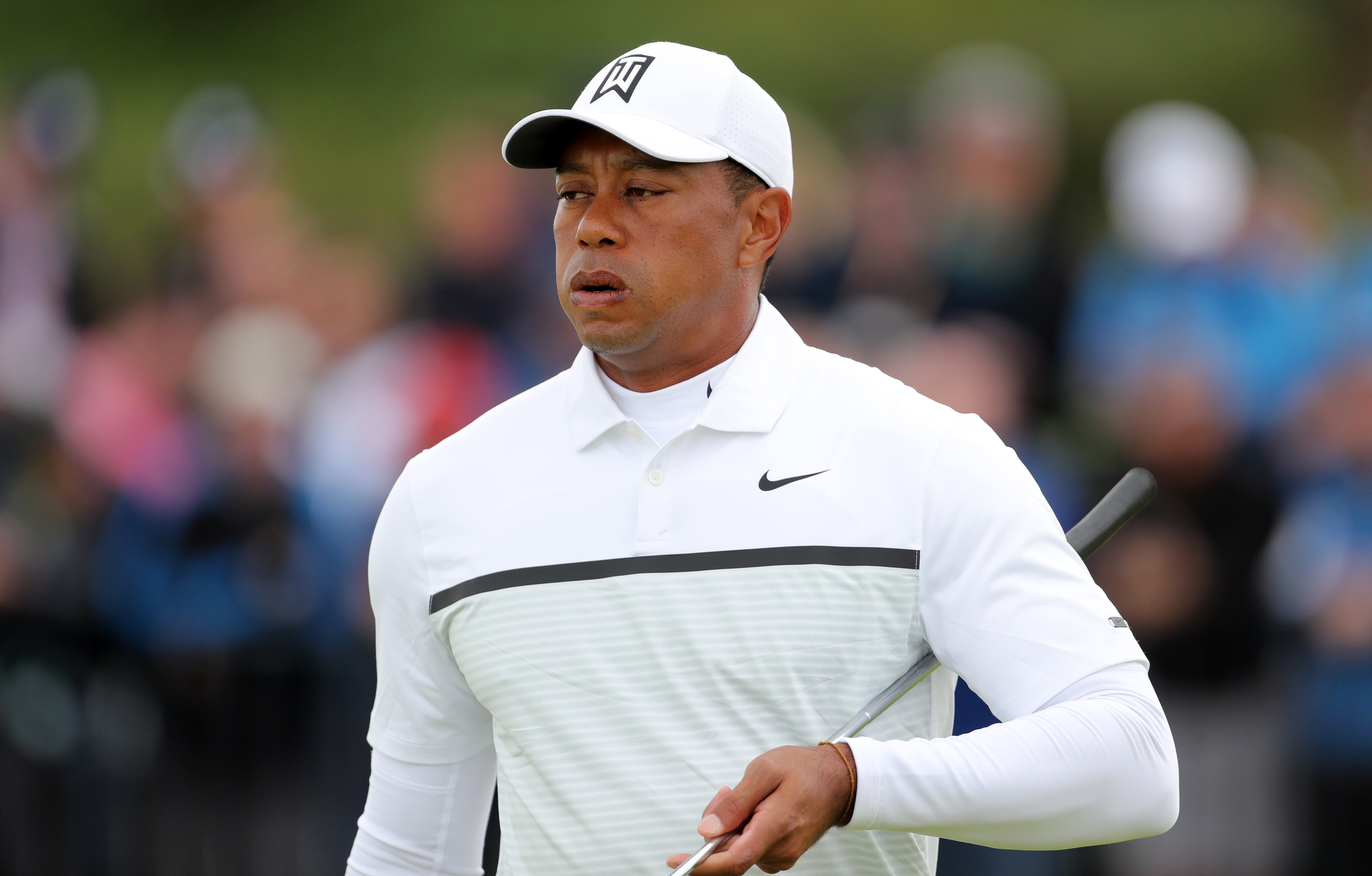Tiger Woods admits he still has a long way to go before returning to action (Richard Sellers/PA)