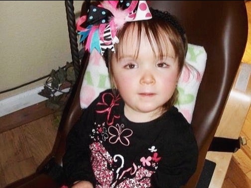 Becky Benson’s daughter Elliott pictured before her death