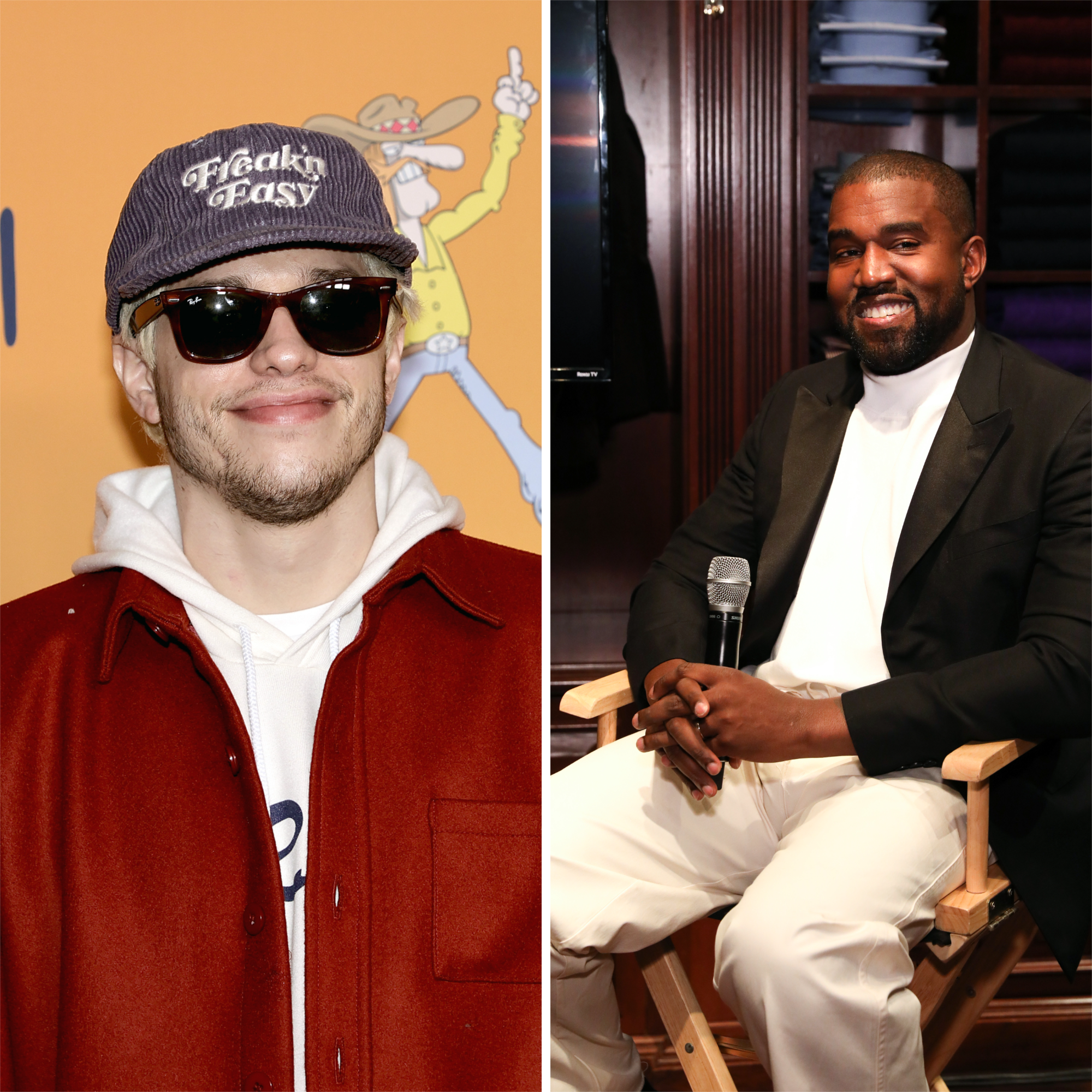 Pete Davidson is back on Instagram, and Kanye West is following him