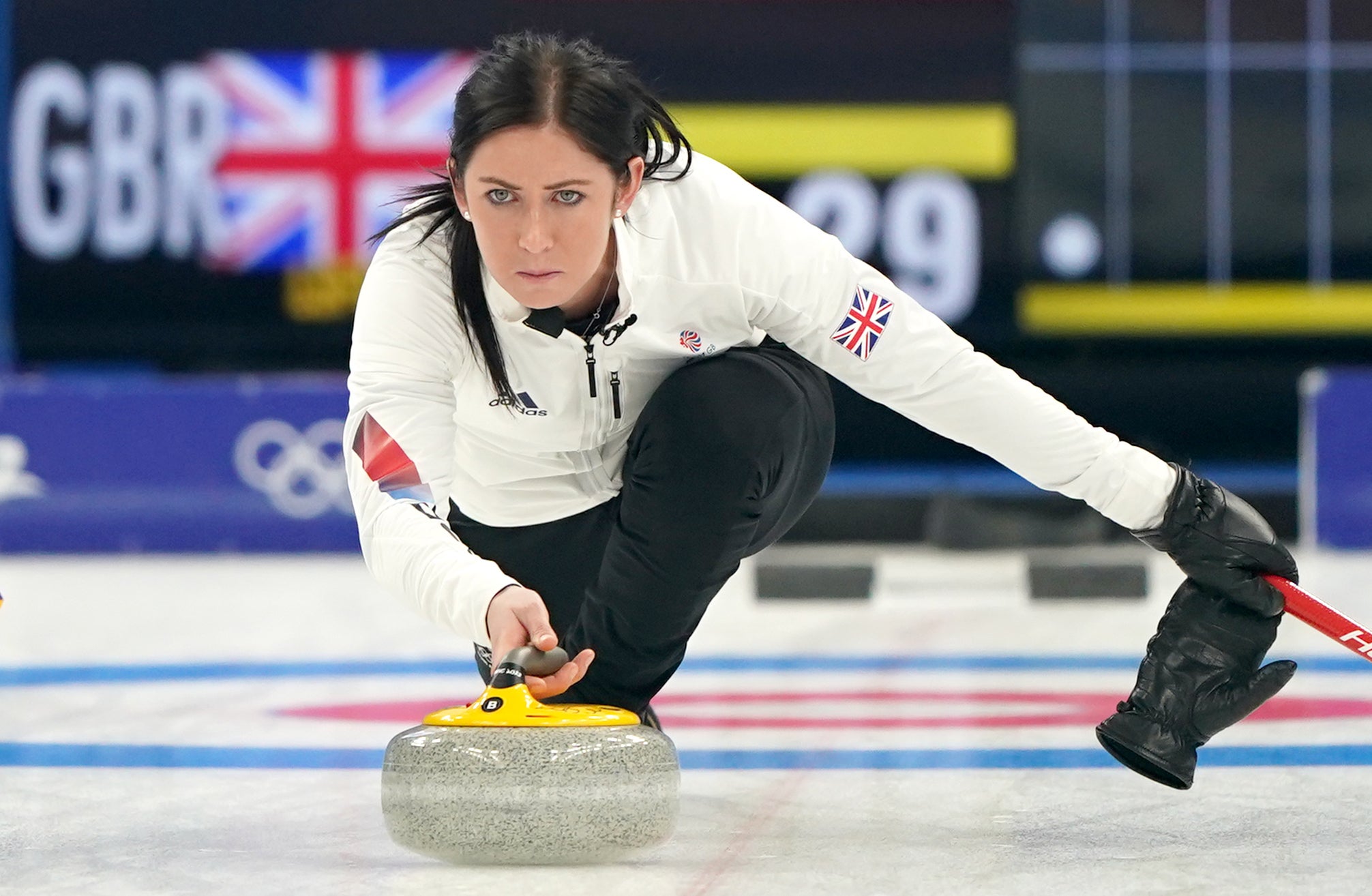 Eve Muirhead’s team will play Sweden in the semi-finals (Andrew Milligan/PA)