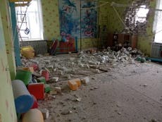 Ukraine news – live: Shelling of Donbass school by pro-Russia rebels a ‘false flag’ attack, says Boris Johnson