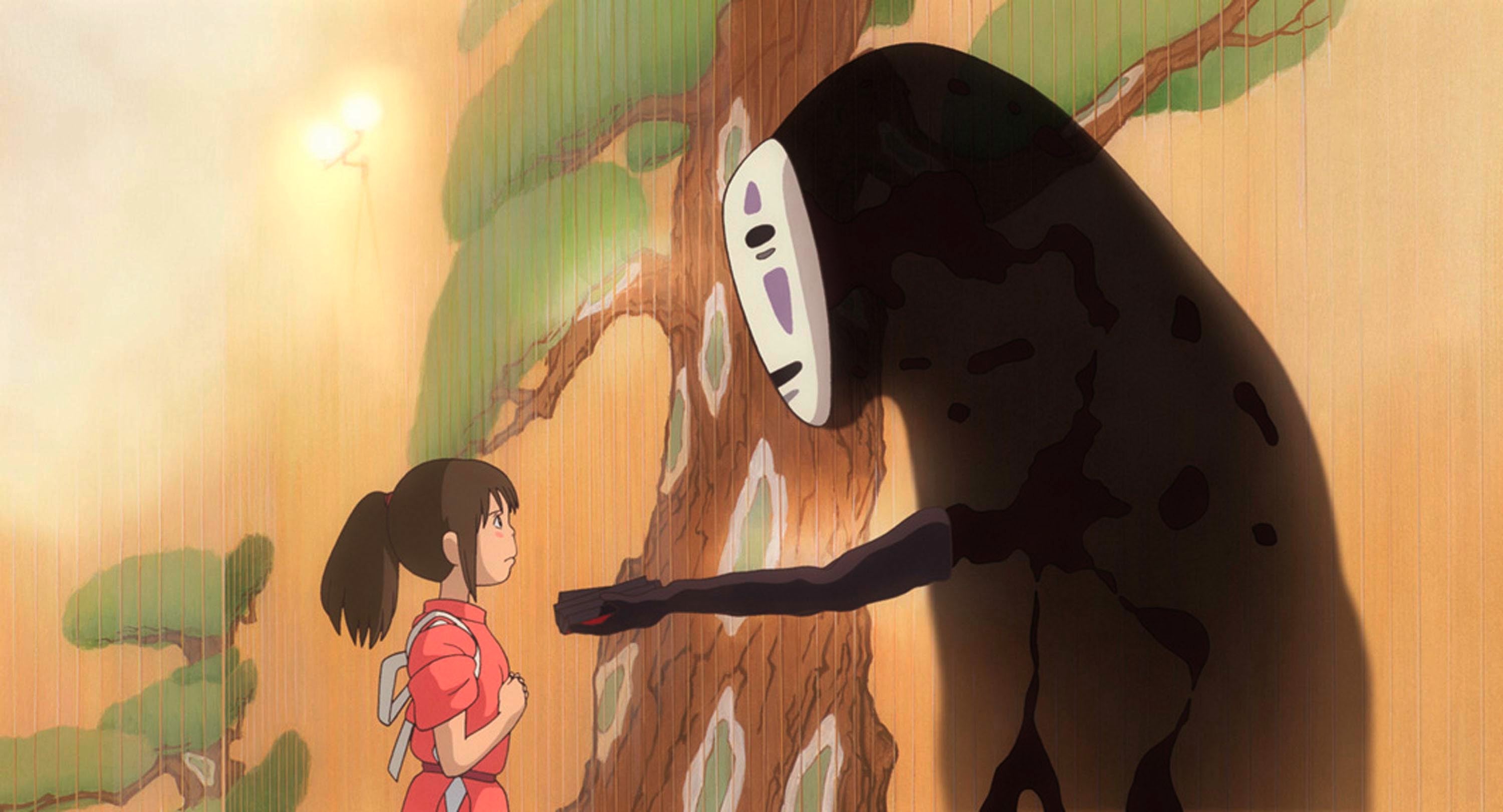 Chihiro Ogino and No-Face in ‘Spirited Away’