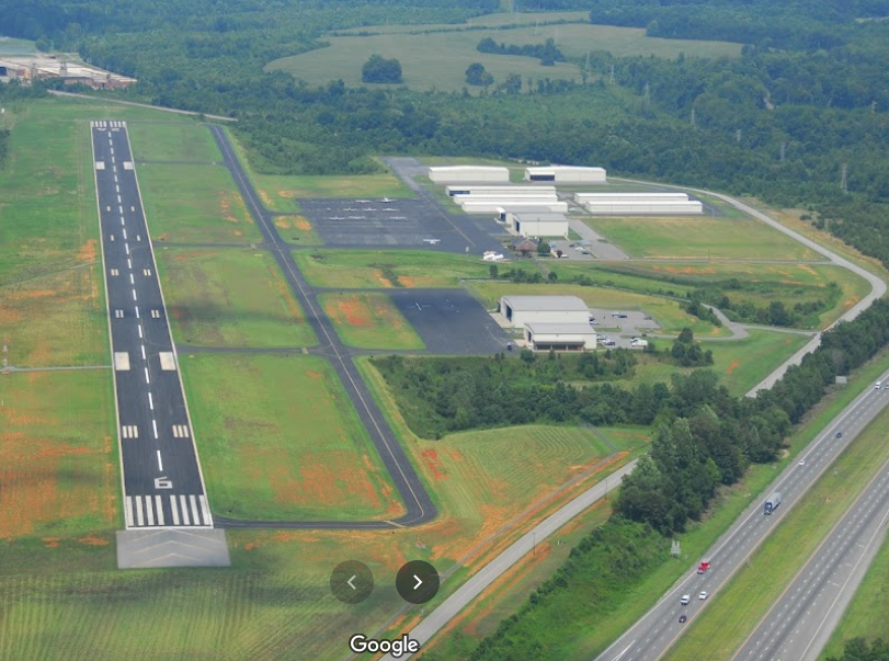 Davidson County Airport next to the I-85