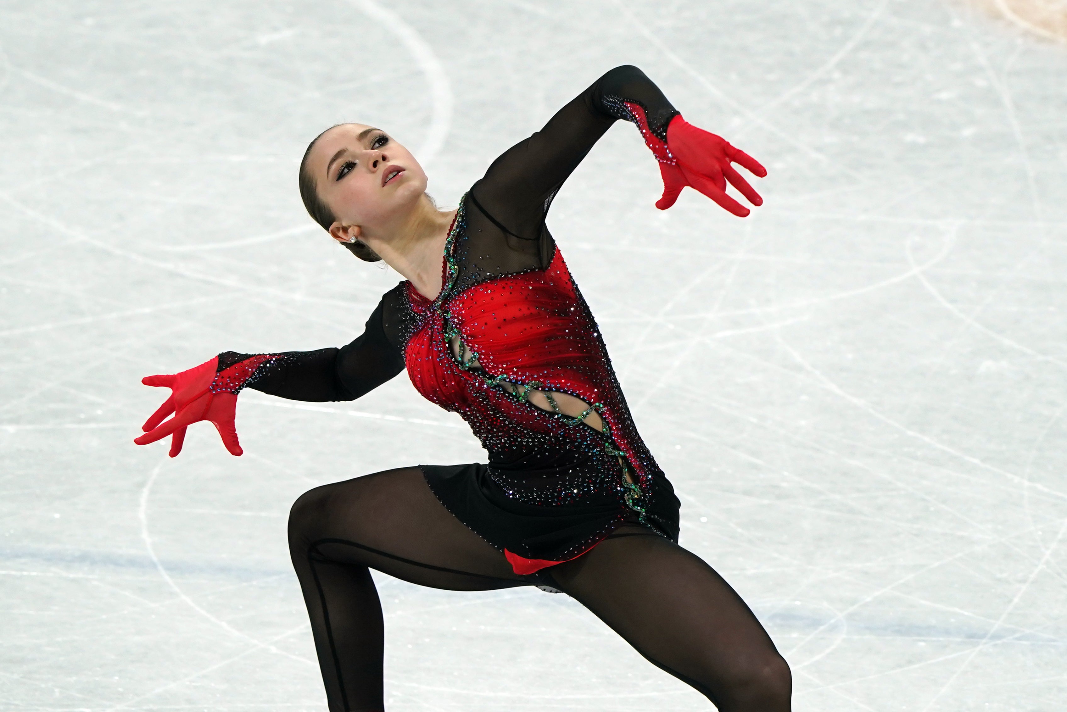 Kamila Valieva made too many mistakes to cling onto a medal (Andrew Milligan/PA)