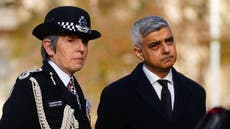 Sadiq Khan denies issuing ultimatum to Met Police commissioner Cressida Dick