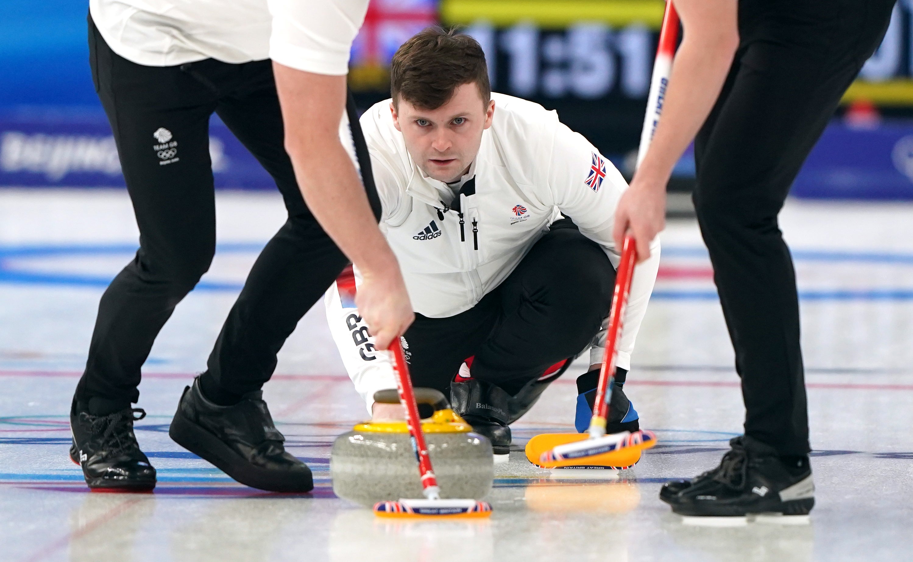 The British men’s curling team will compete for gold in Beijing (Andrew Milligan/PA)