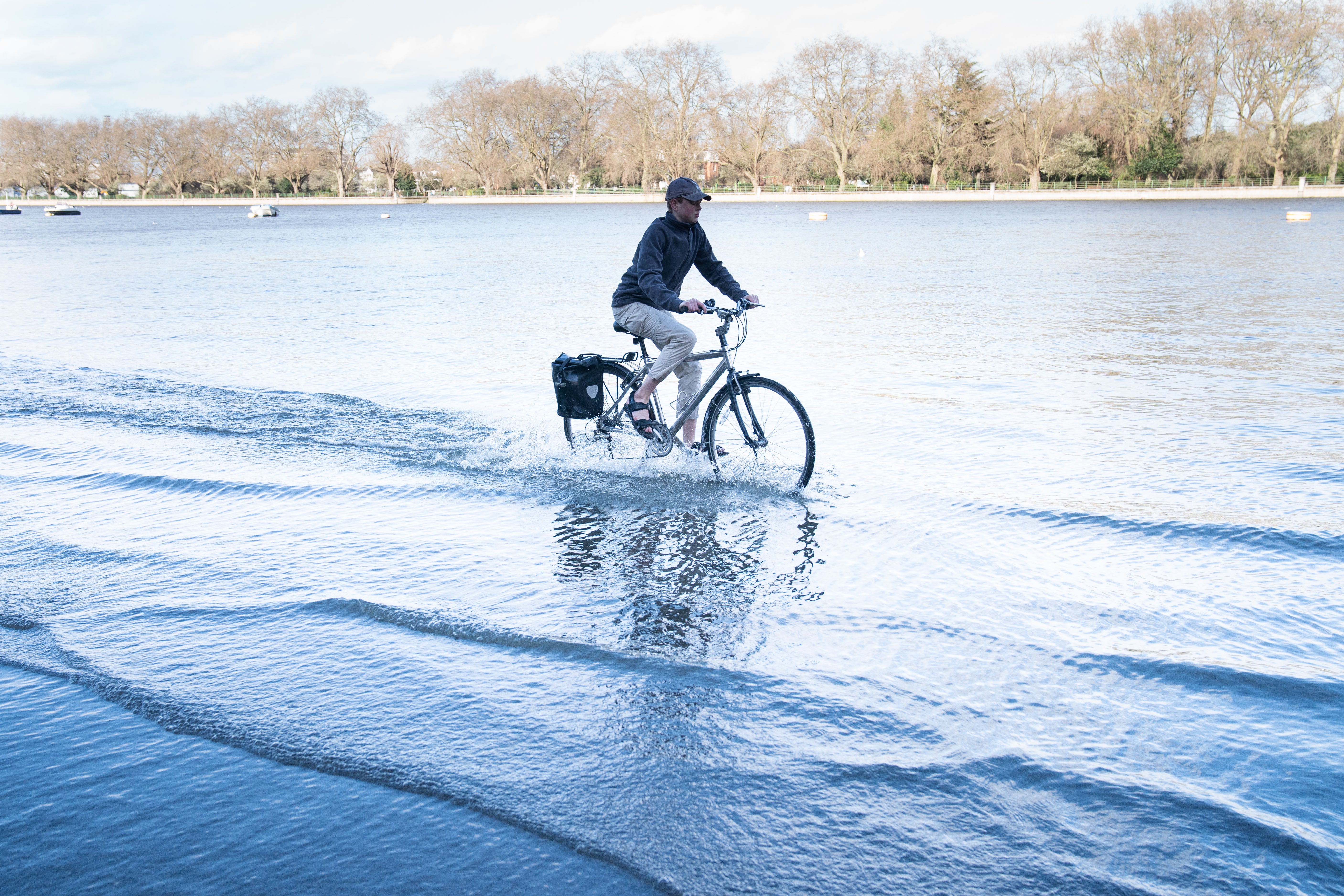 The UK’s second storm in a week has prompted rare danger-to-life warnings, with people being told to stay indoors as winds are expected to reach 90mph (Stefan Rousseau/PA)