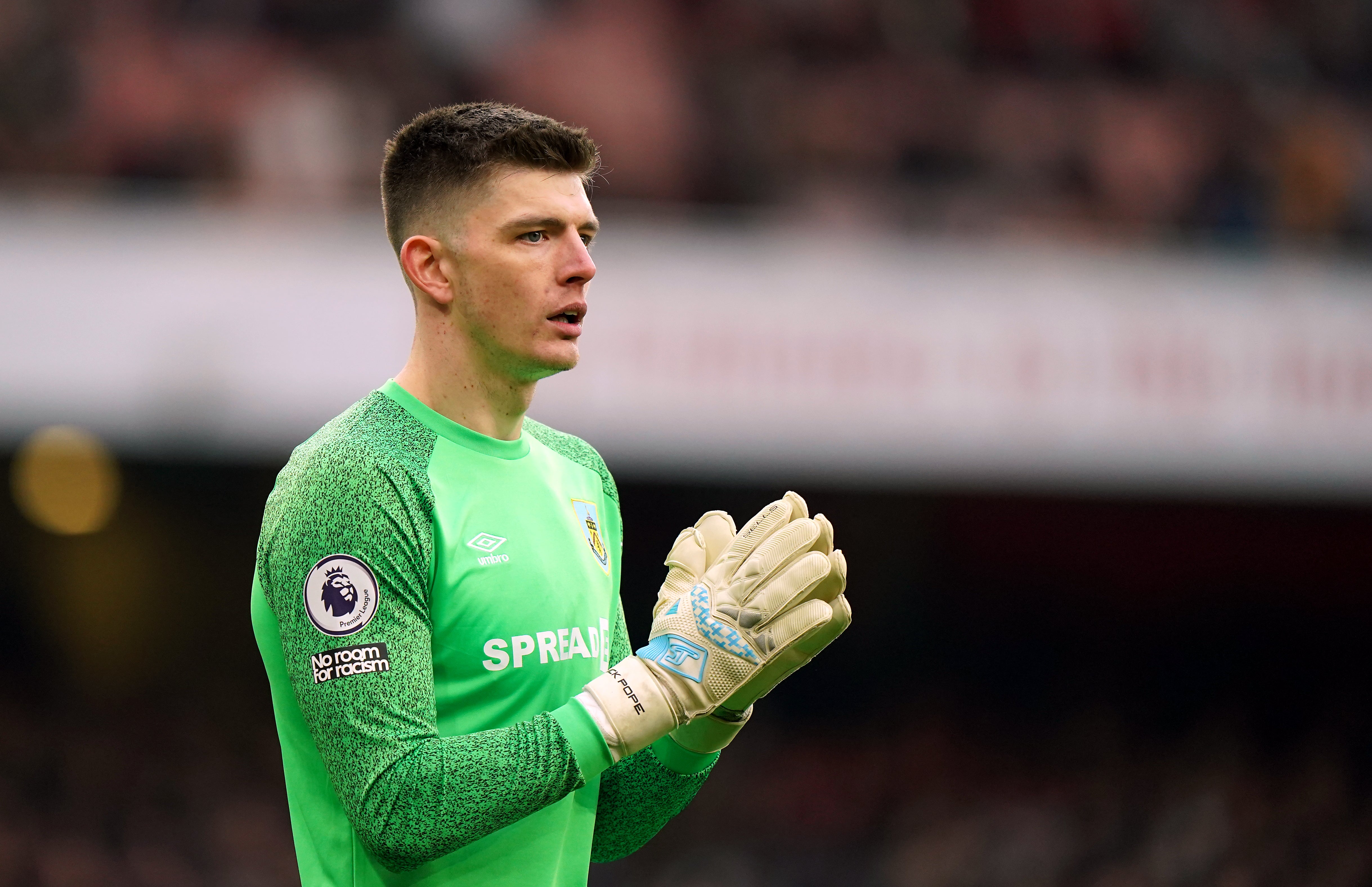 Nick Pope said he is not thinking about England as he focuses on Burnley’s fight against relegation (Tim Goode/PA)