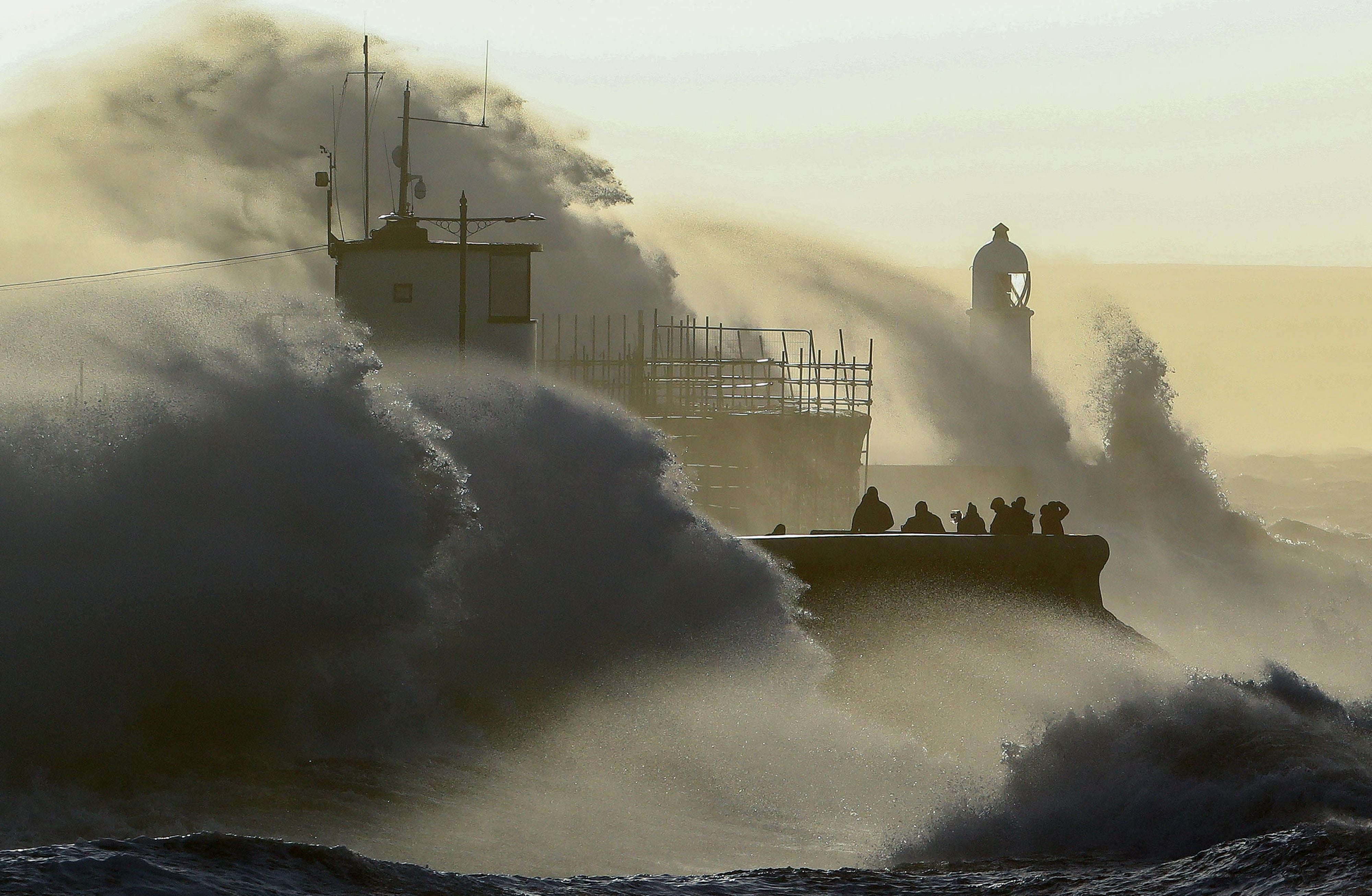 Storm Eunice batters the coastline