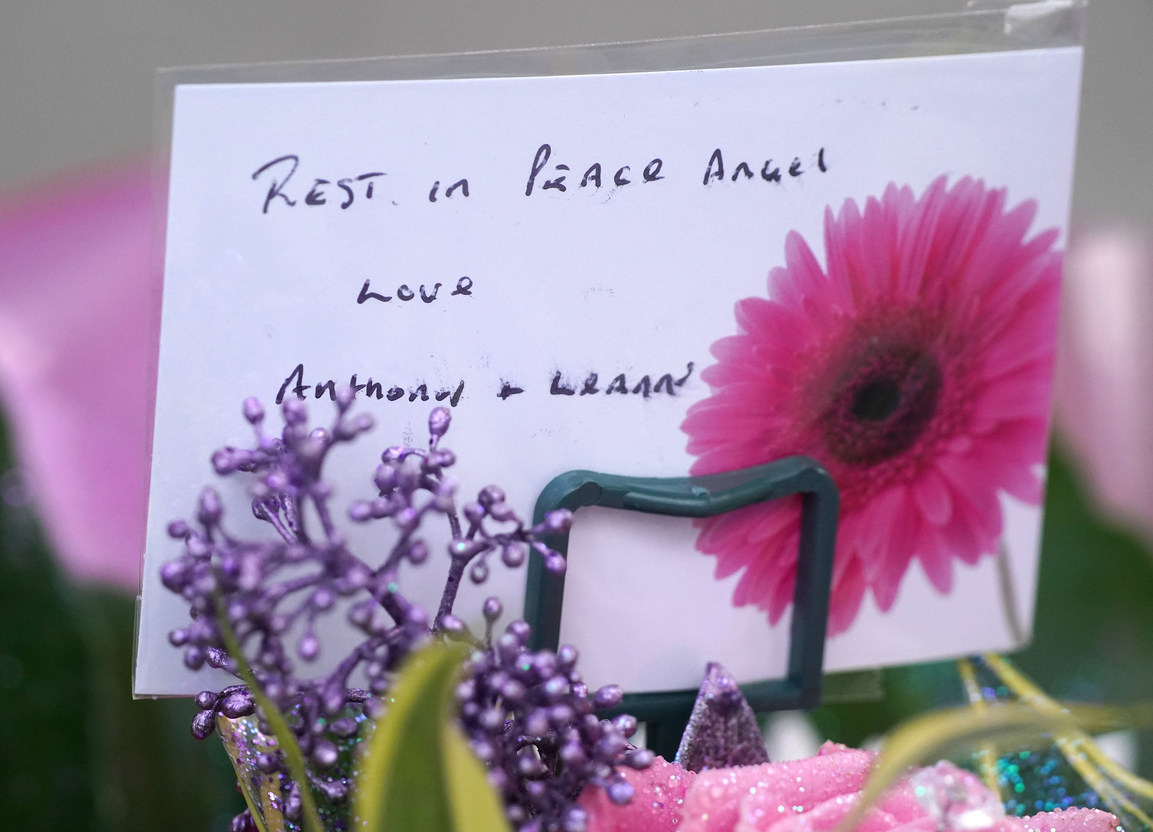 Flowers near the scene in Liverpool city centre where 12-year-old Ava White died following an assault