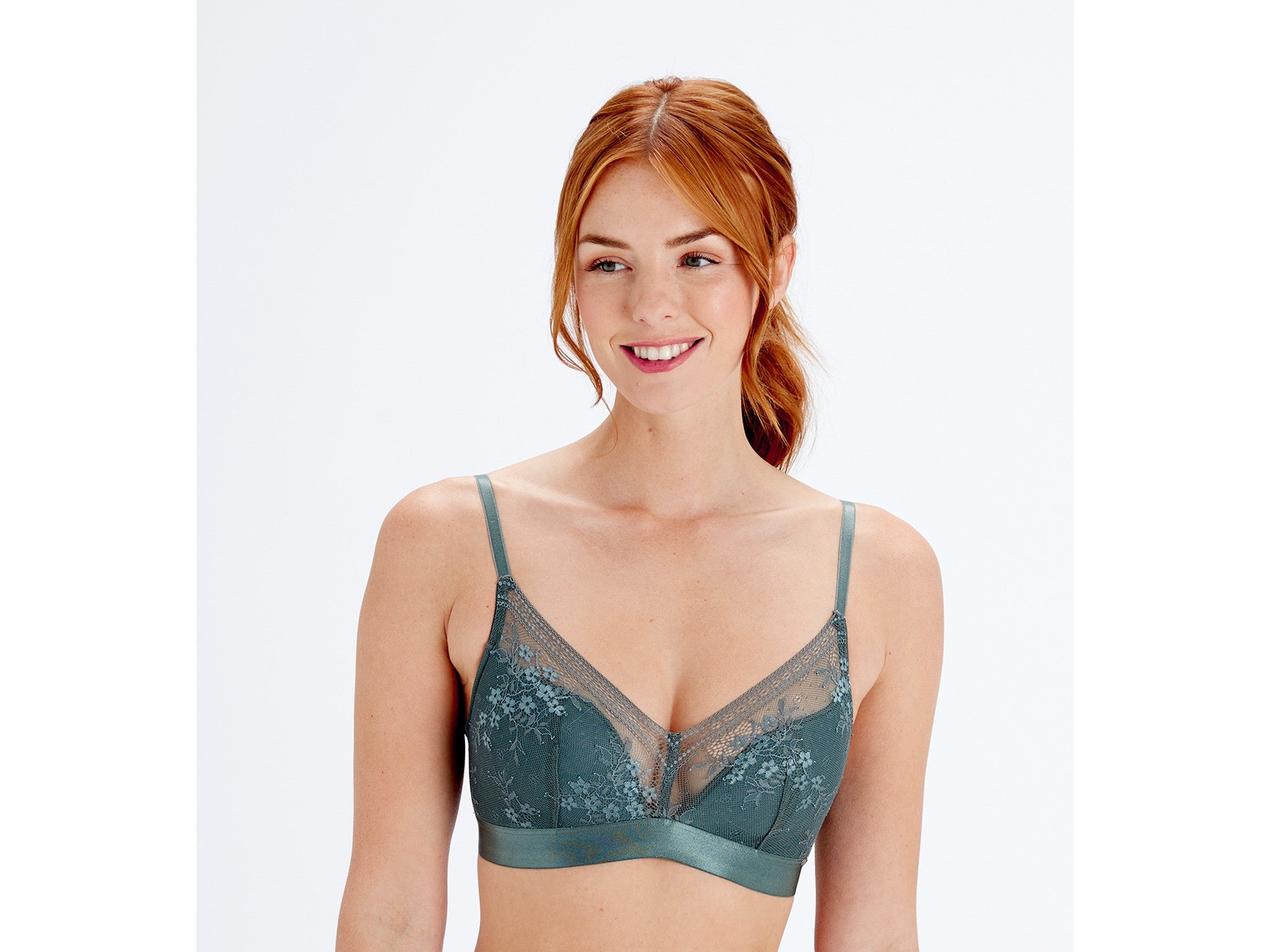 Pretty Polly botanical lace non wired triangle bra indybest