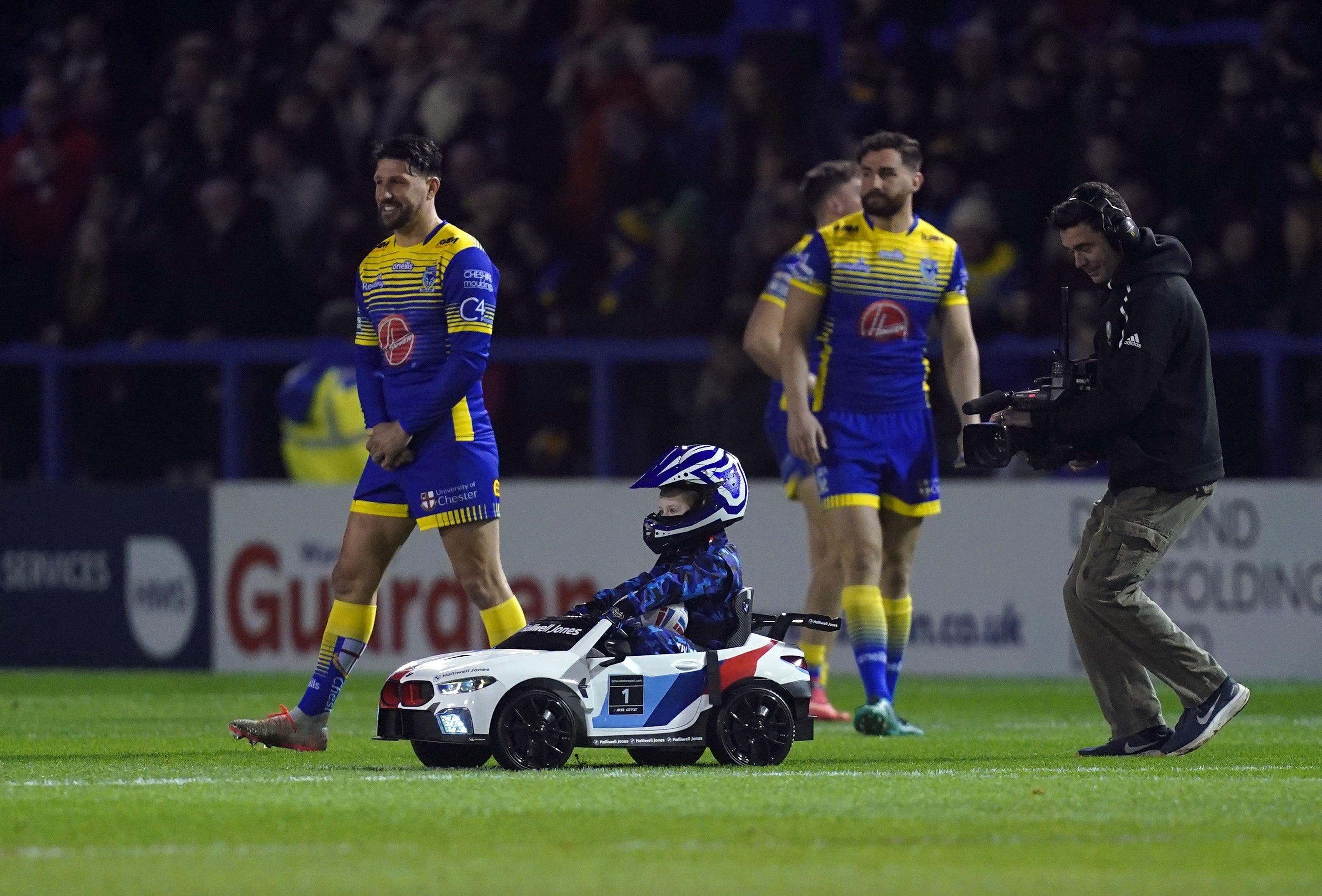 ‘Whizzy Rascal’ caused mayhem at Warrington on Thursday night (martin Rickett/PA)