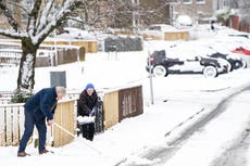 Snow brings disruption to travel and schools as Storm Eunice hits Scotland