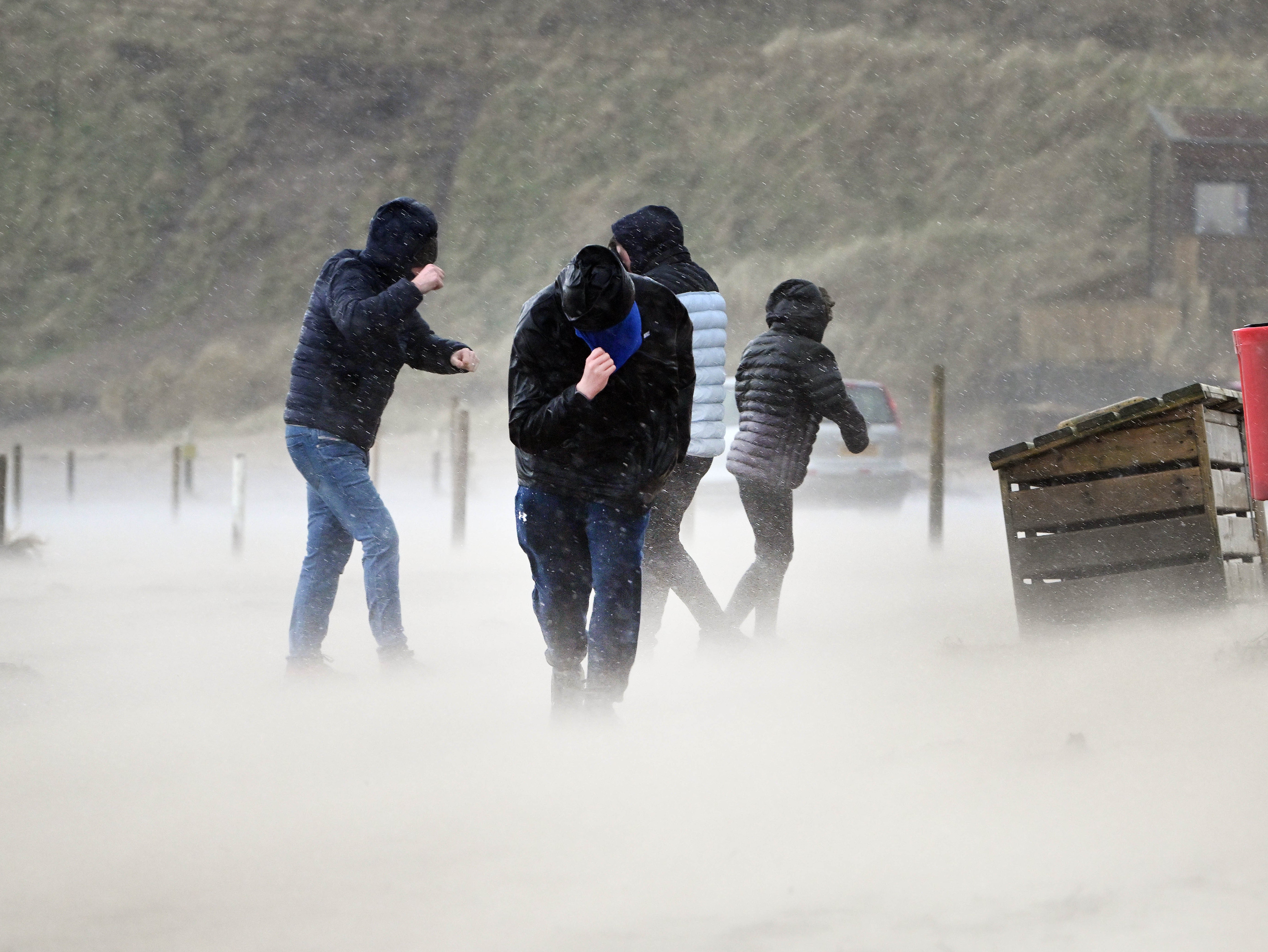 Snow and gales lashed the island of Ireland