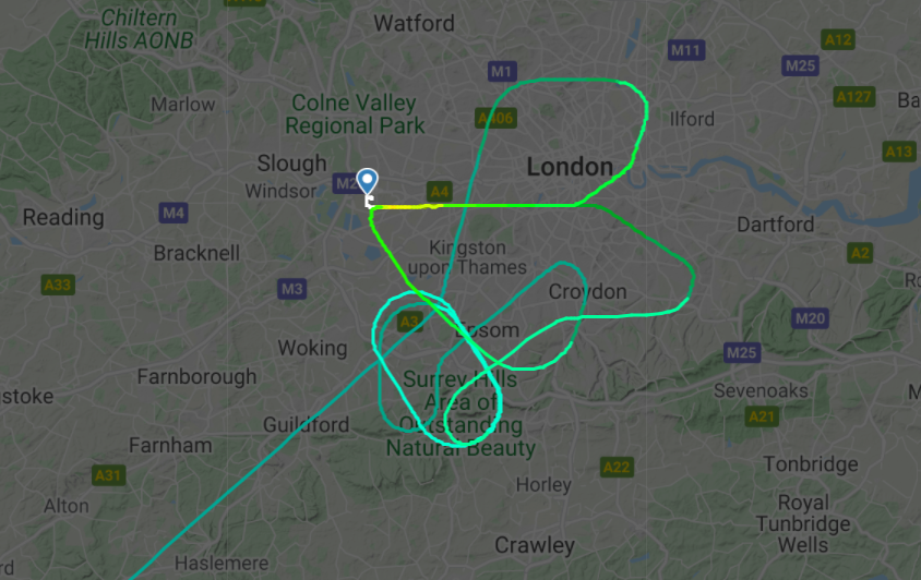 Virgin flight VS166 into Heathrow