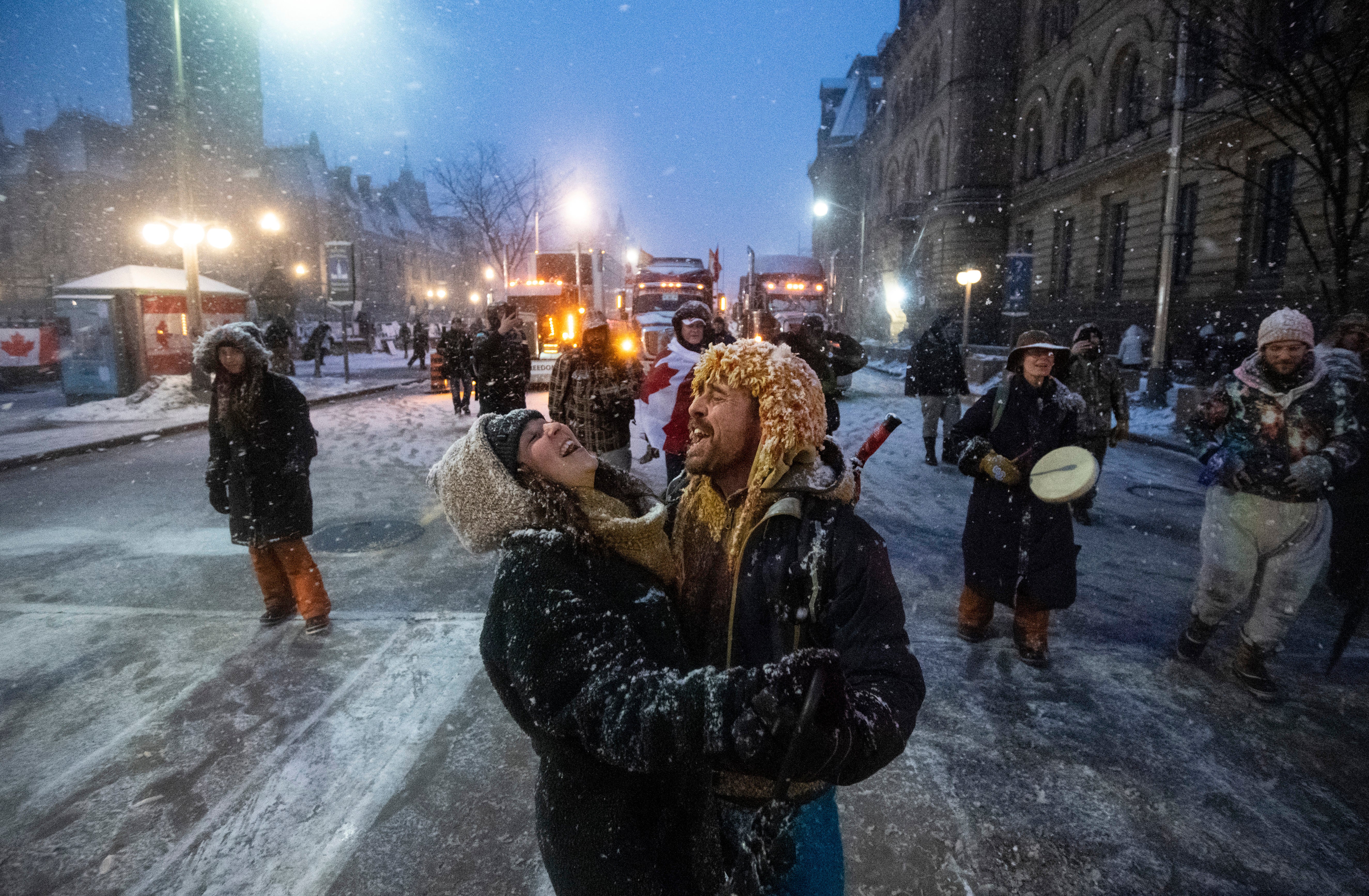 Virus Outbreak Canada Protests