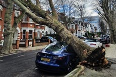 Storm Eunice: Four dead as worst storm in a generation leaves trail of destruction