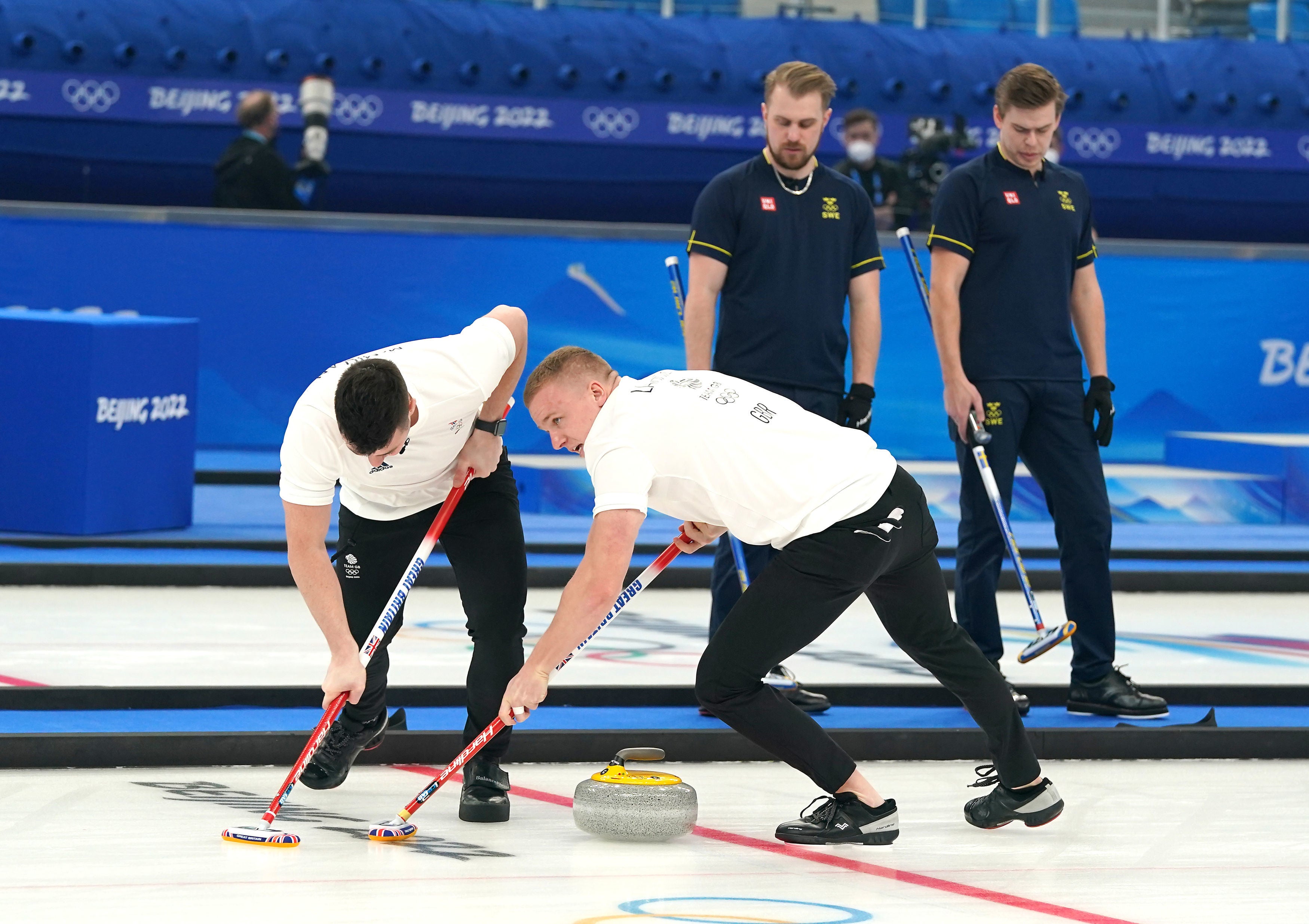 Great Britain’s Hammy McMillan (left) and Bobby Lammie in action