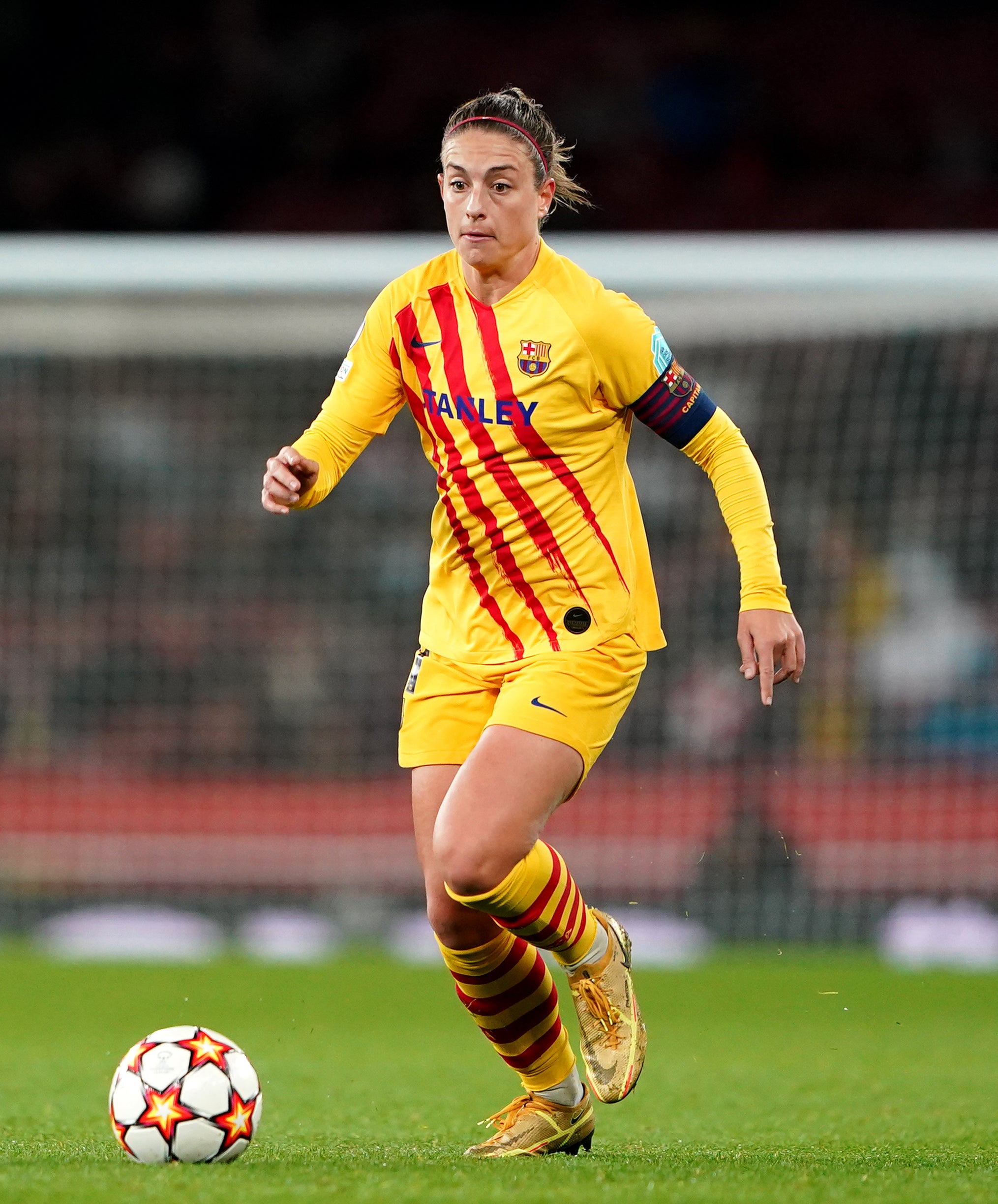 Barcelona’s Spain midfielder Alexia Putellas won last year’s Ballon d’Or (Zac Goodwin/PA)