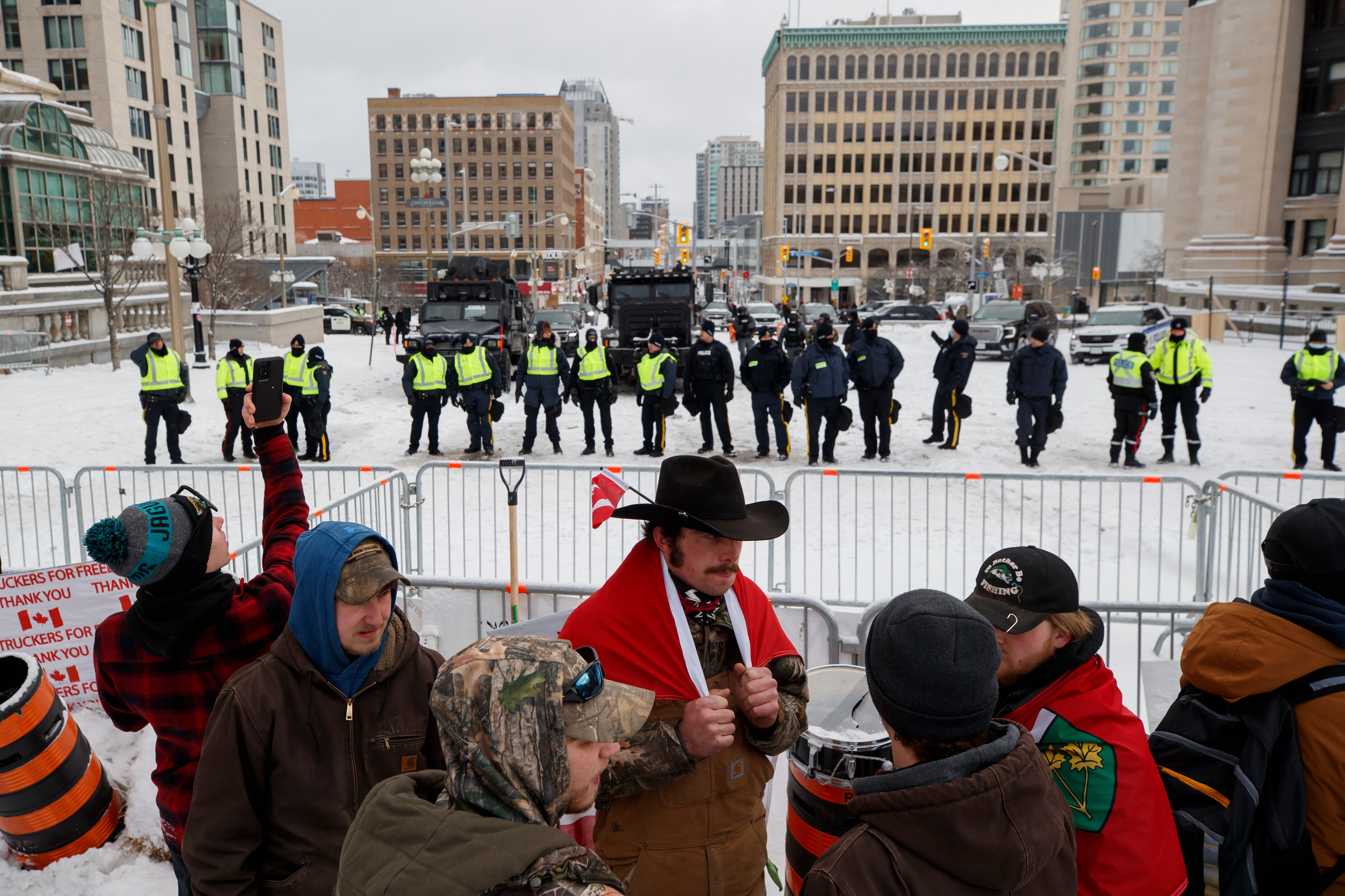 Virus Outbreak Canada Protests