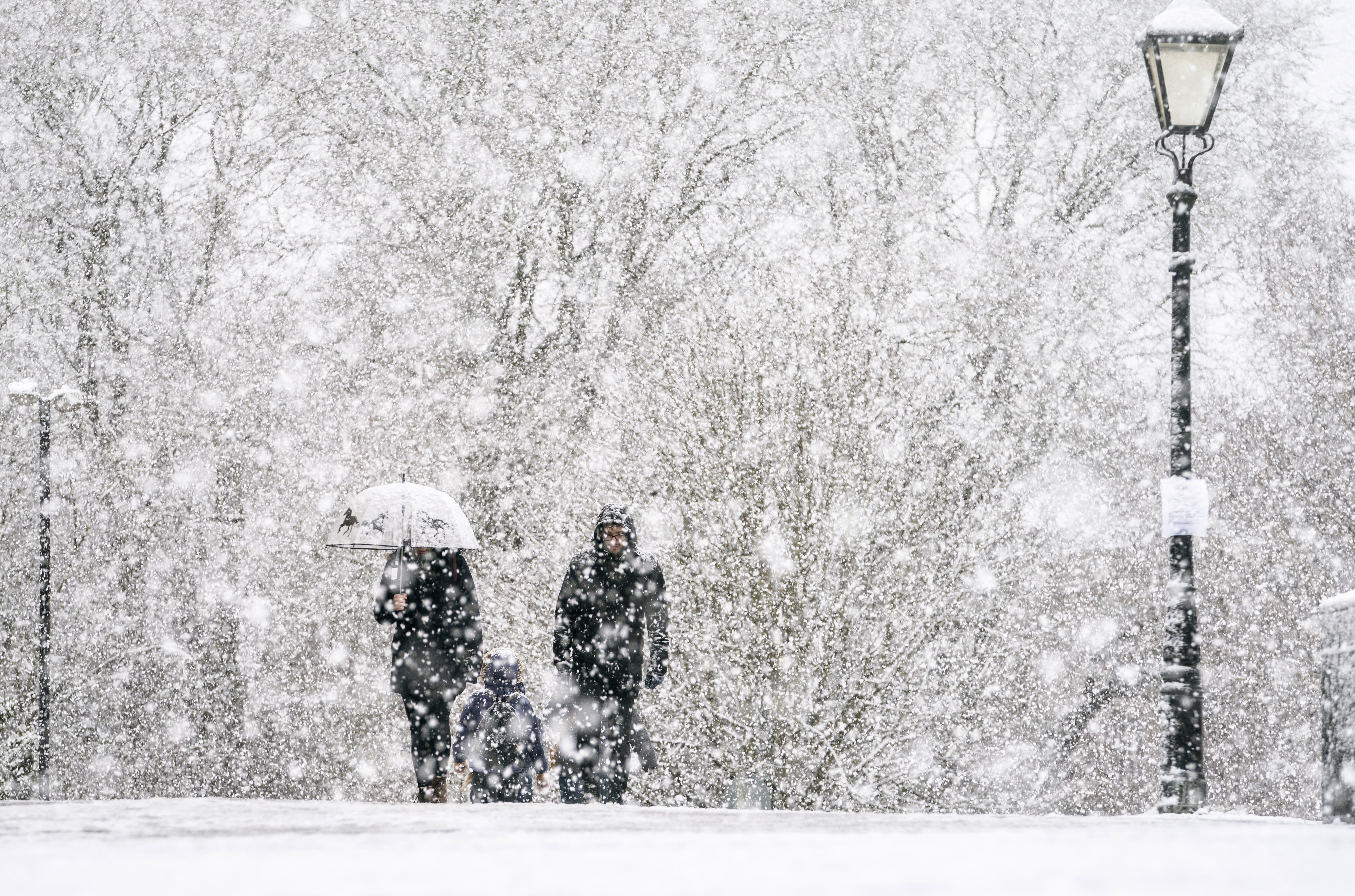 The north of England has been covered in a thick layer of snow