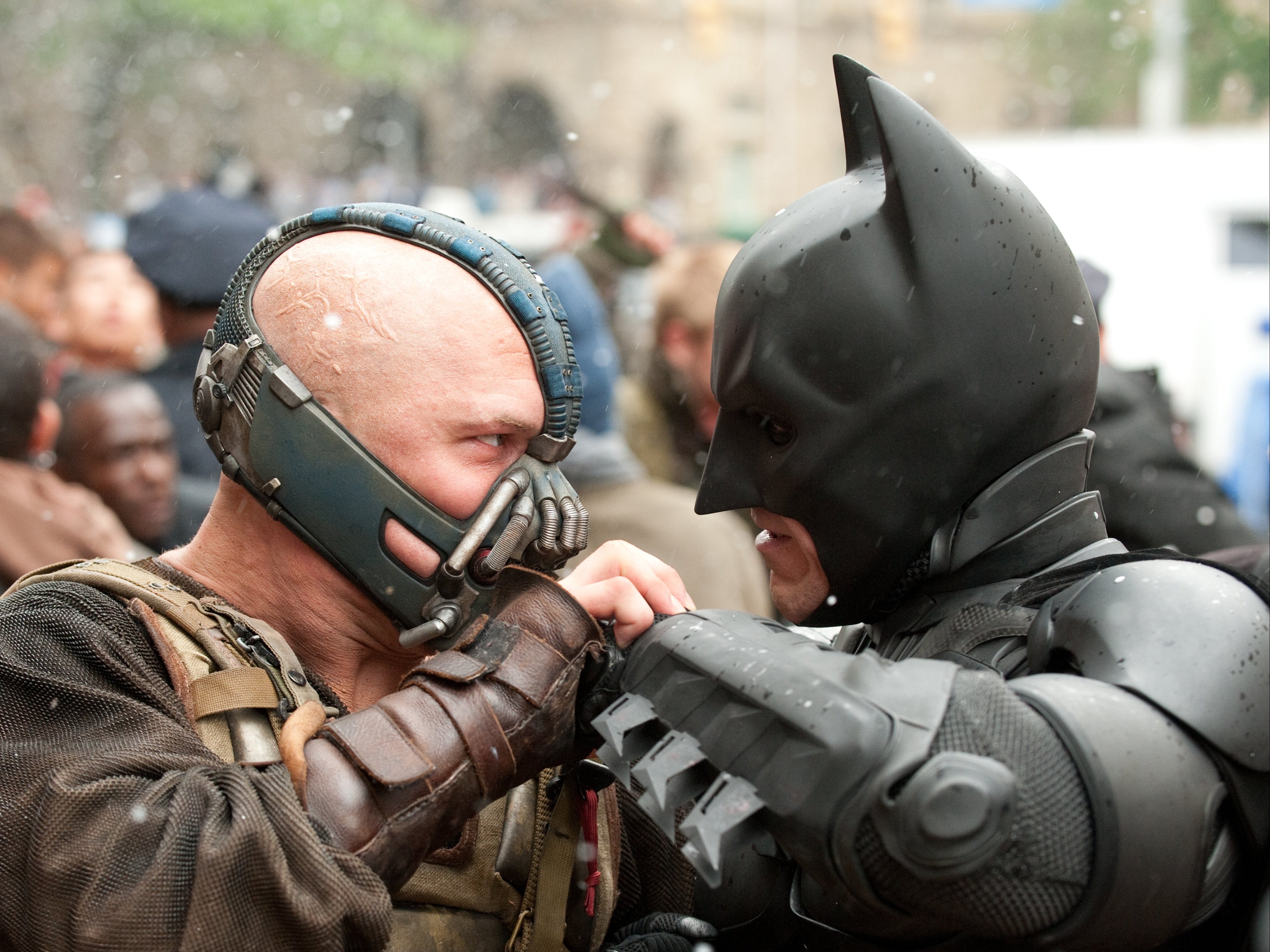 Bat’s all, folks: Batman and Bane in ‘The Dark Knight Rises'